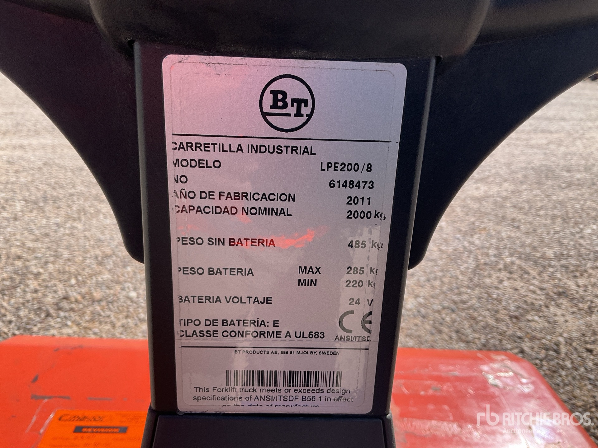 2011 BT LPE200/8