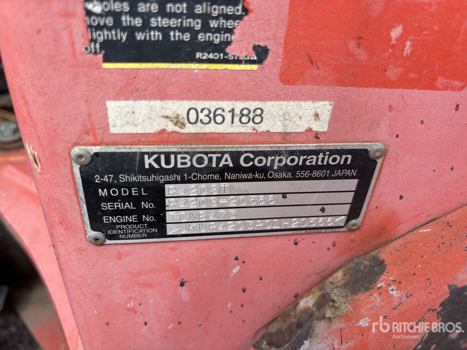 2013 Kubota R420ST