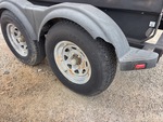 Trailer Chassis with Left Rear Tire