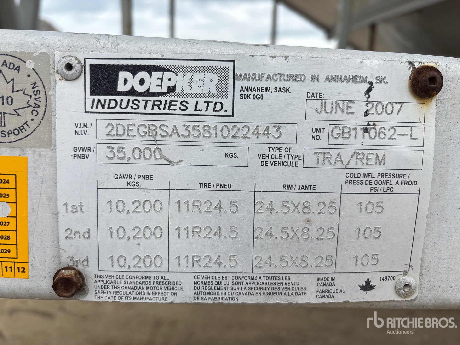 2008 Doepker Super B-Train Lead