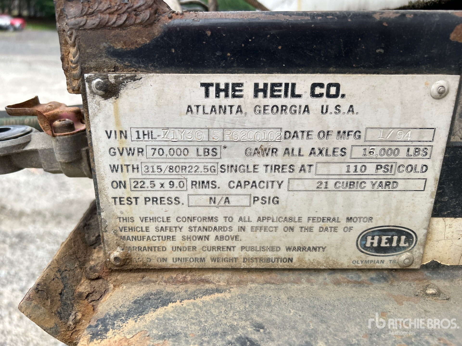 1994 Heil 21 ft 4 in Tri/A