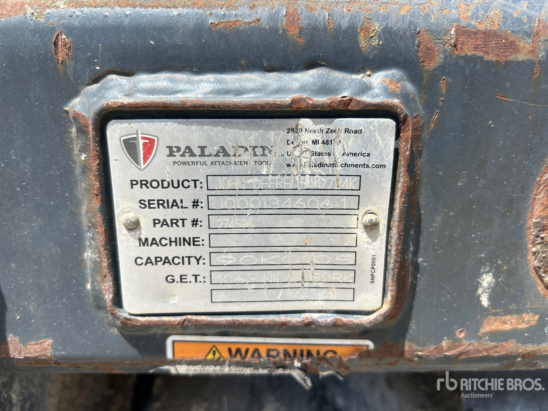 JRB 65 in Q/C - Fits John Deere 644 ...