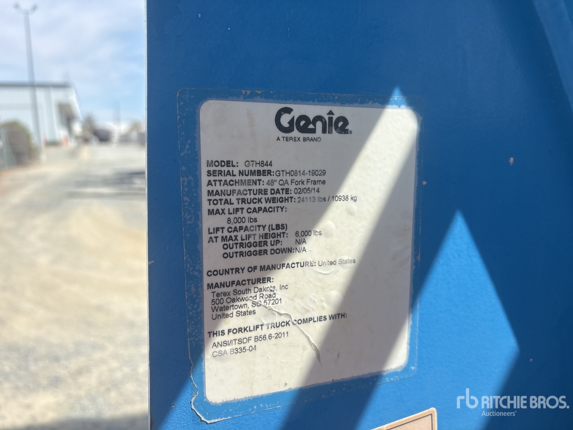 2014 Genie GTH-844
