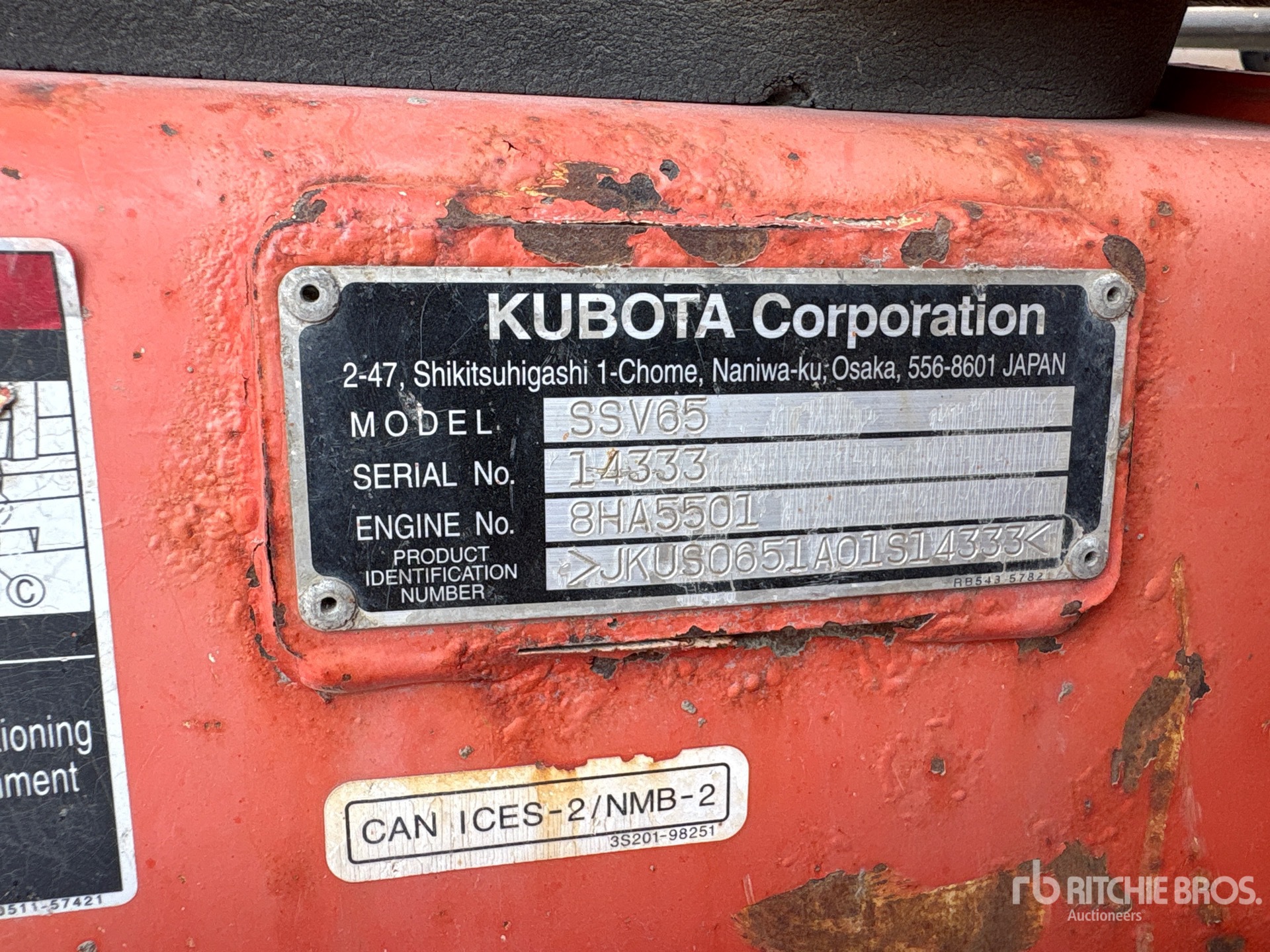2017 Kubota SSV65