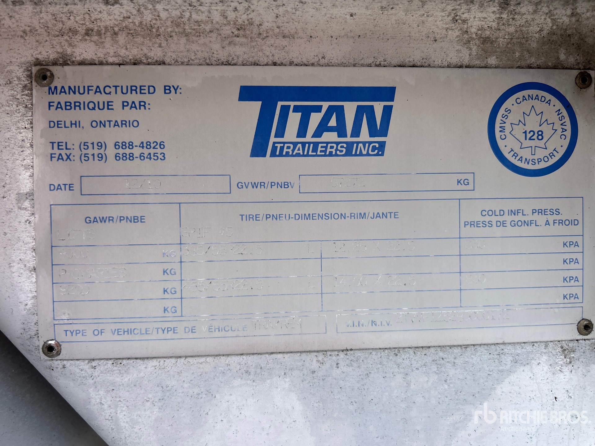 2011 Titan 5/Axle