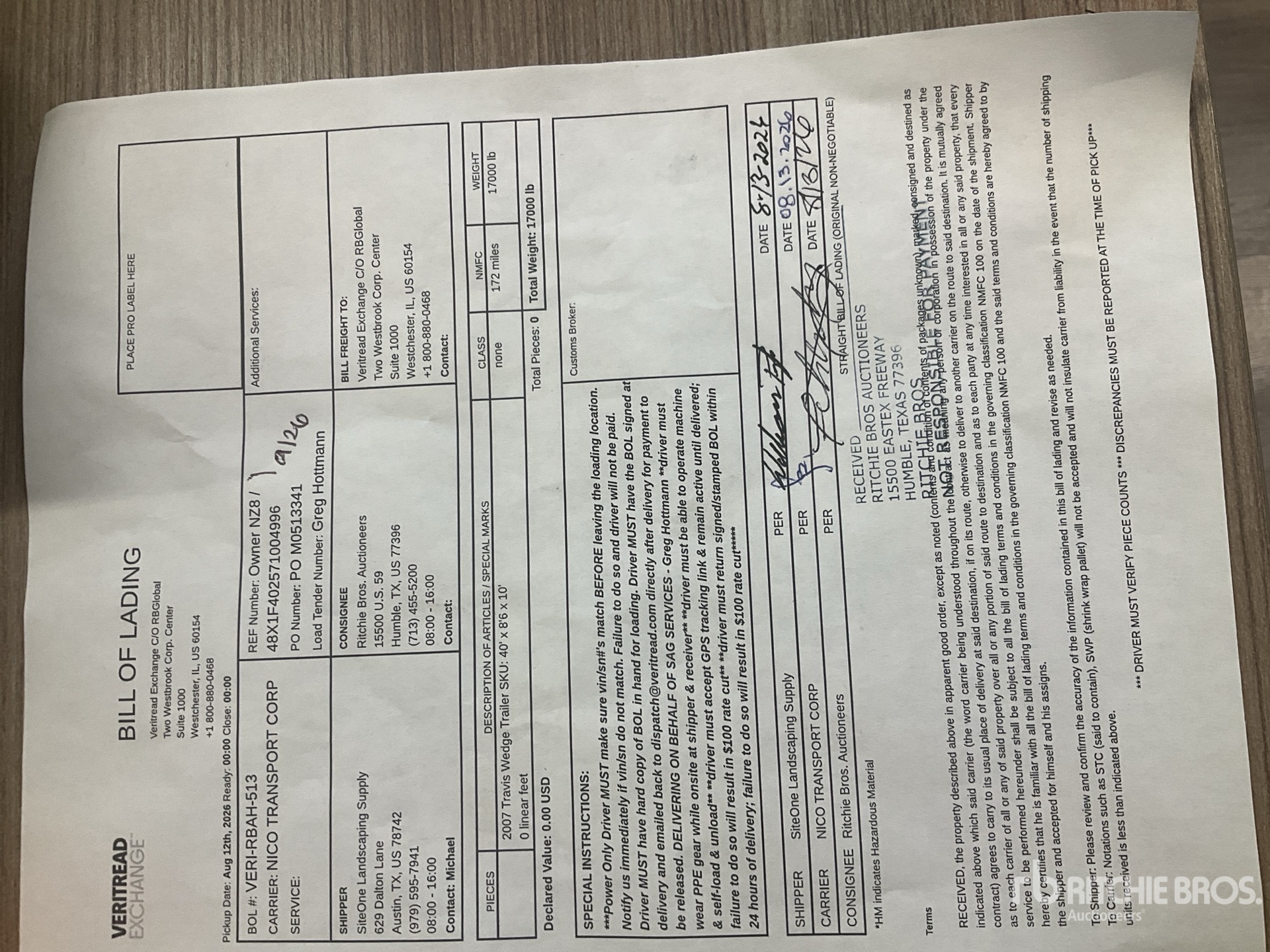 2007 Travis T/A ALUMINUM FRAMELESS