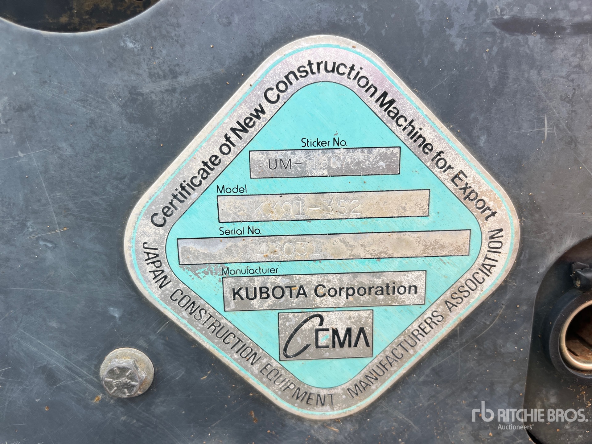 2016 Kubota KX91-3S2