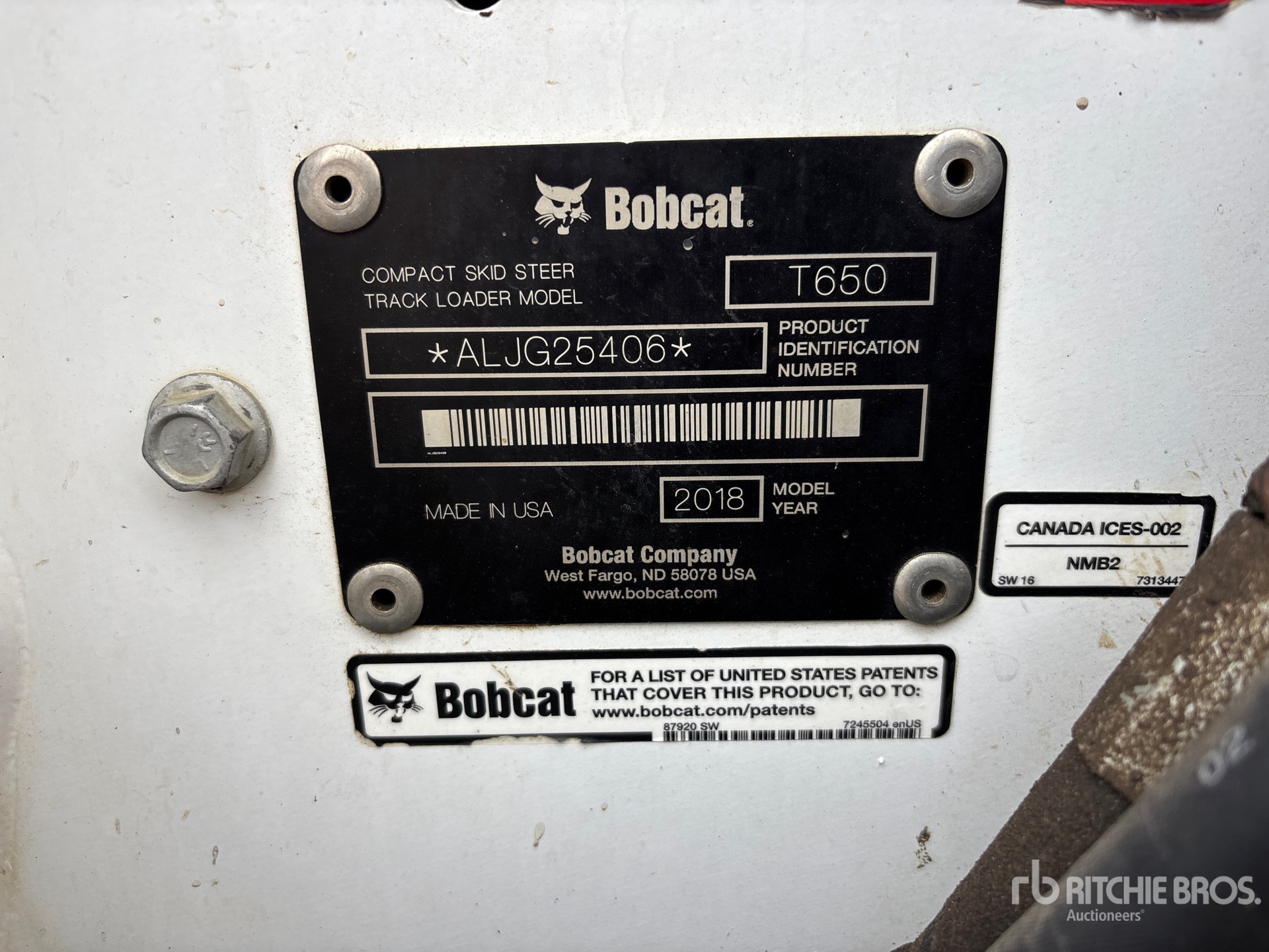 2018 Bobcat T650