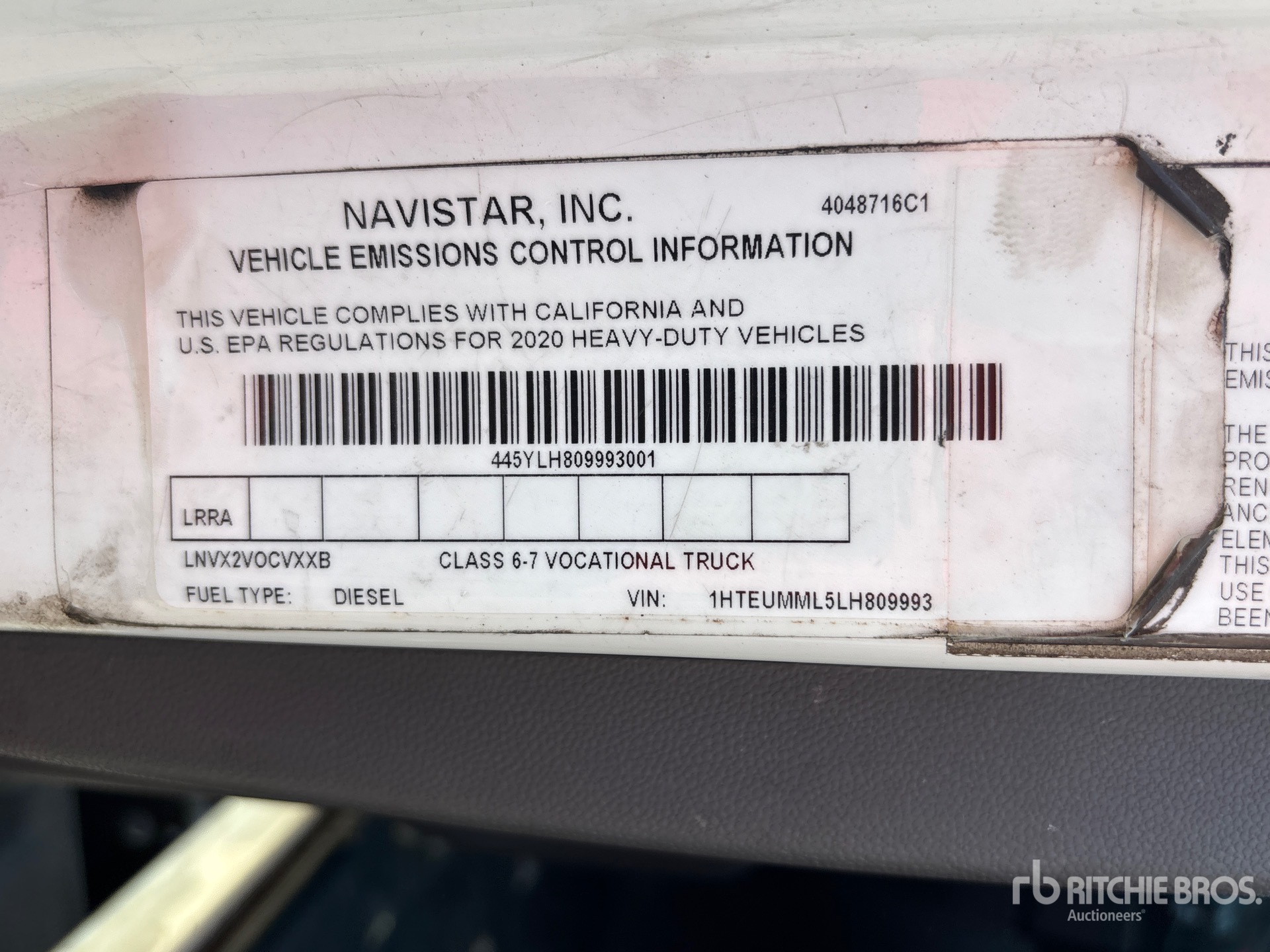 2020 International MV607