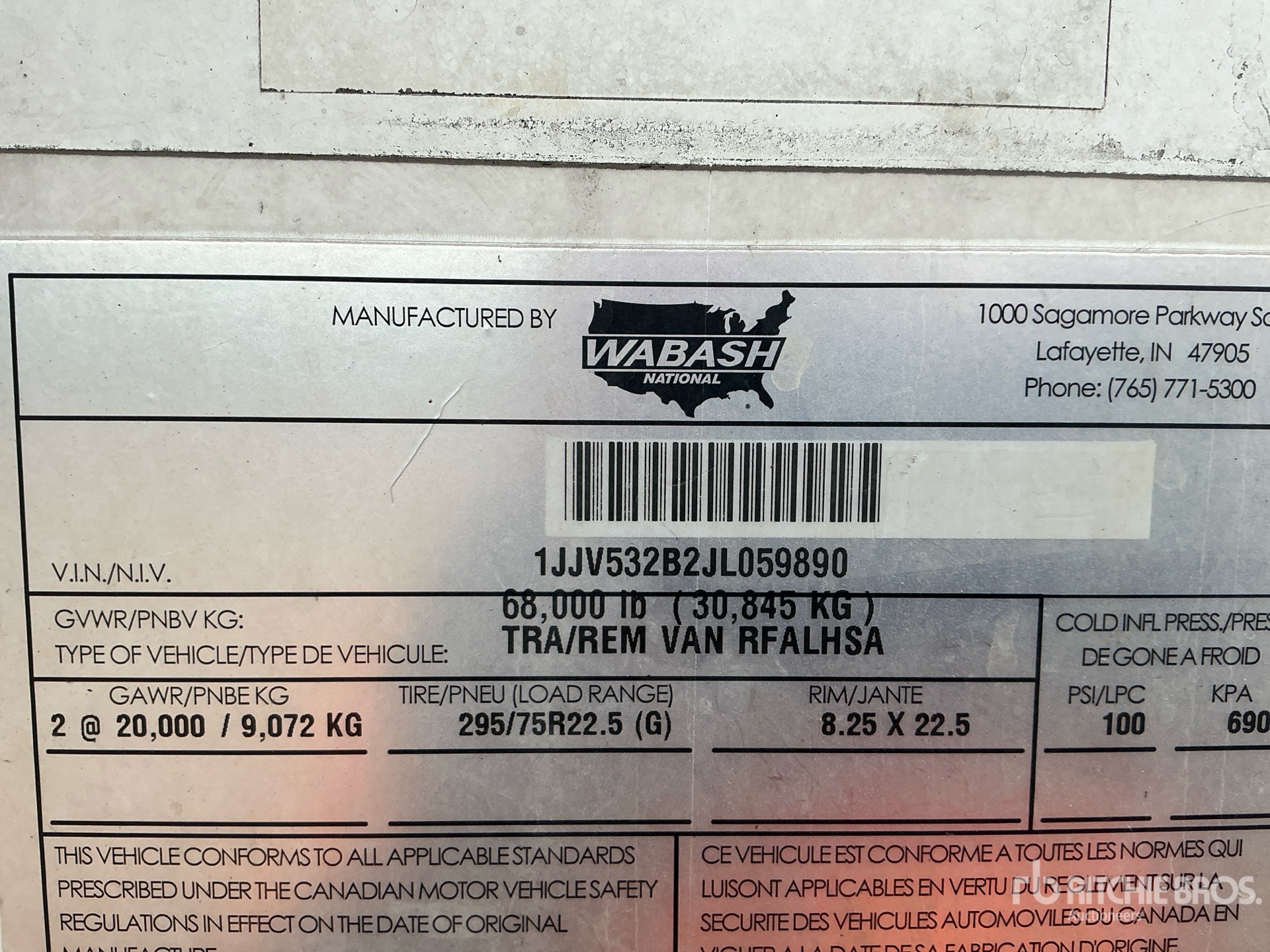 2018 Wabash RFALHSA