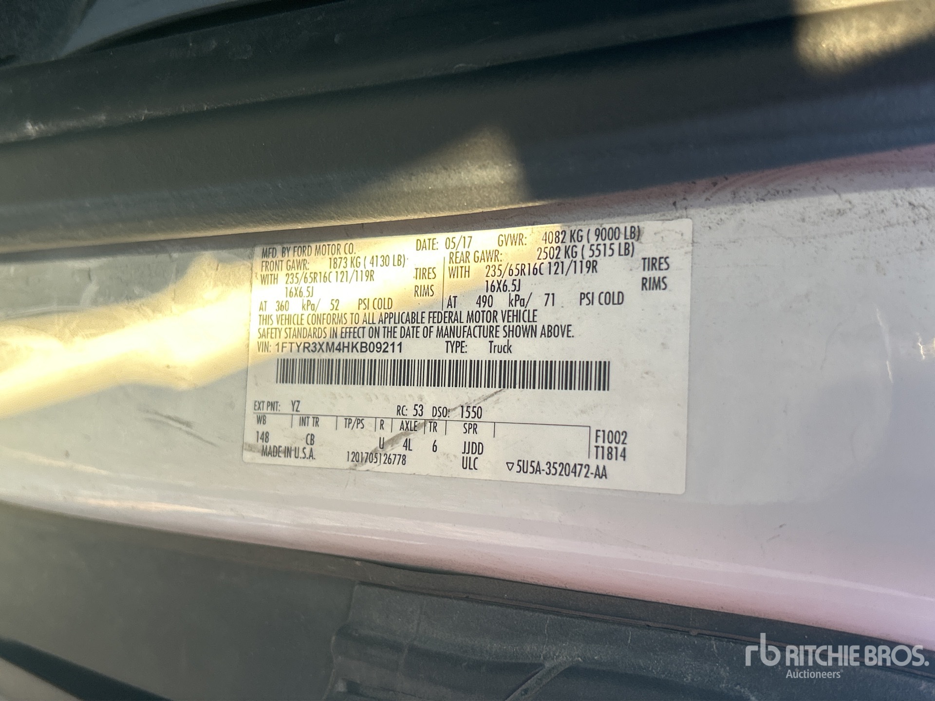 2017 Ford TRANSIT 250