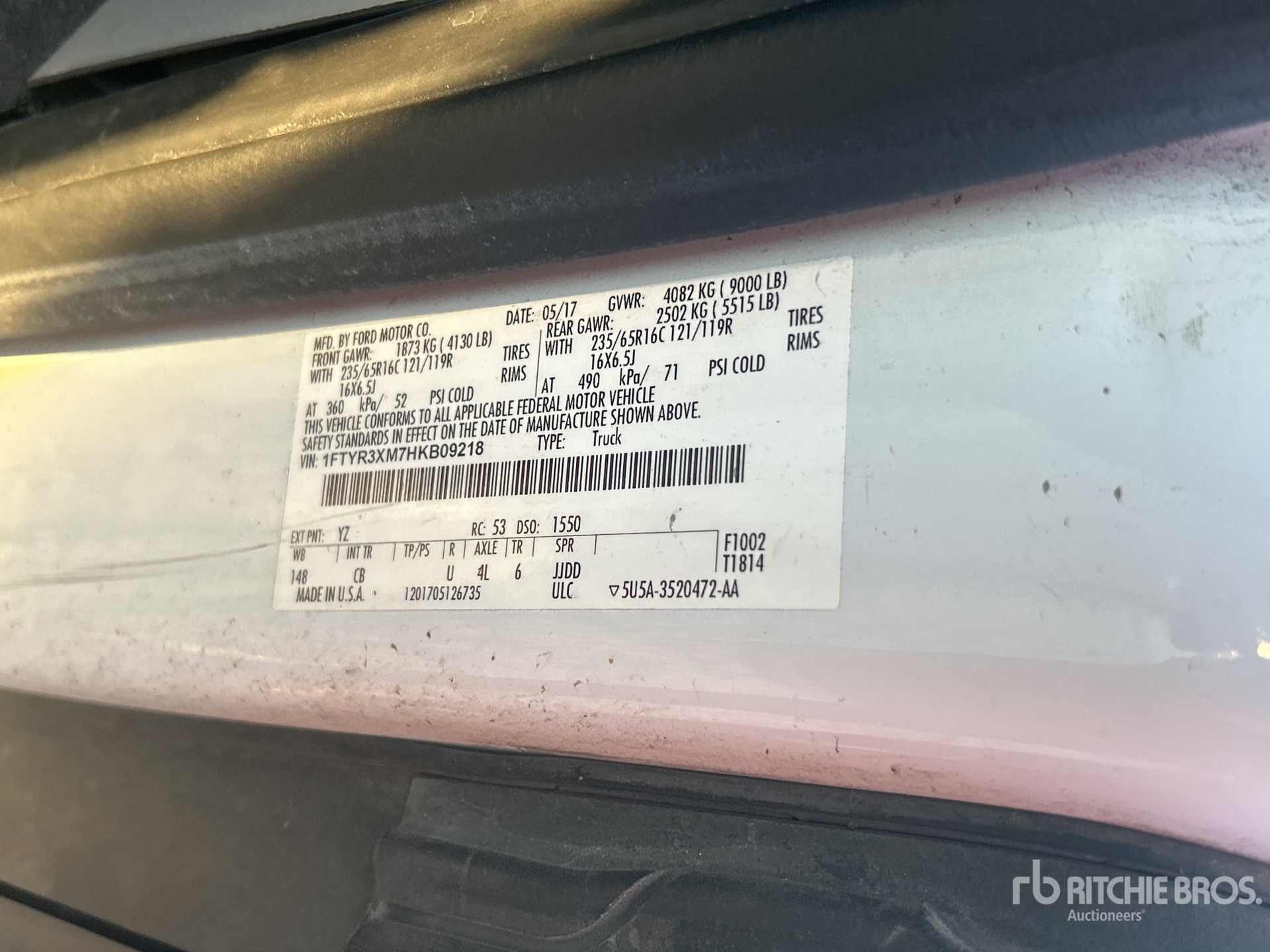 2017 Ford TRANSIT 250
