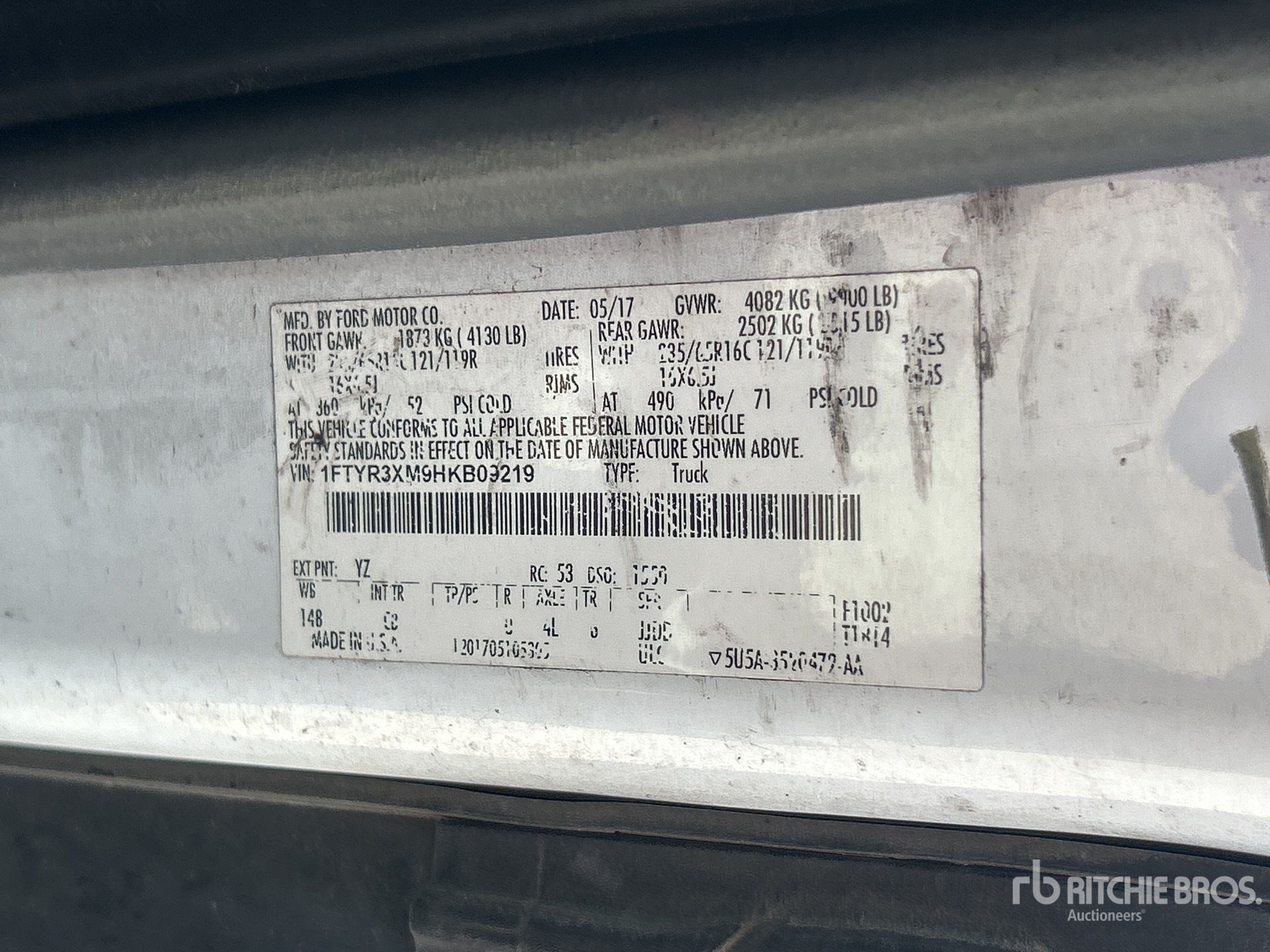 2017 Ford TRANSIT 250