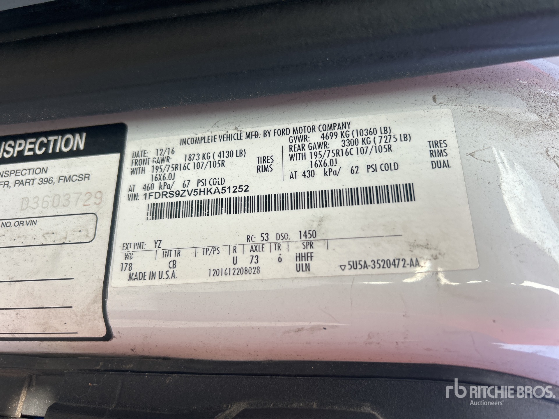 2017 Ford TRANSIT T350