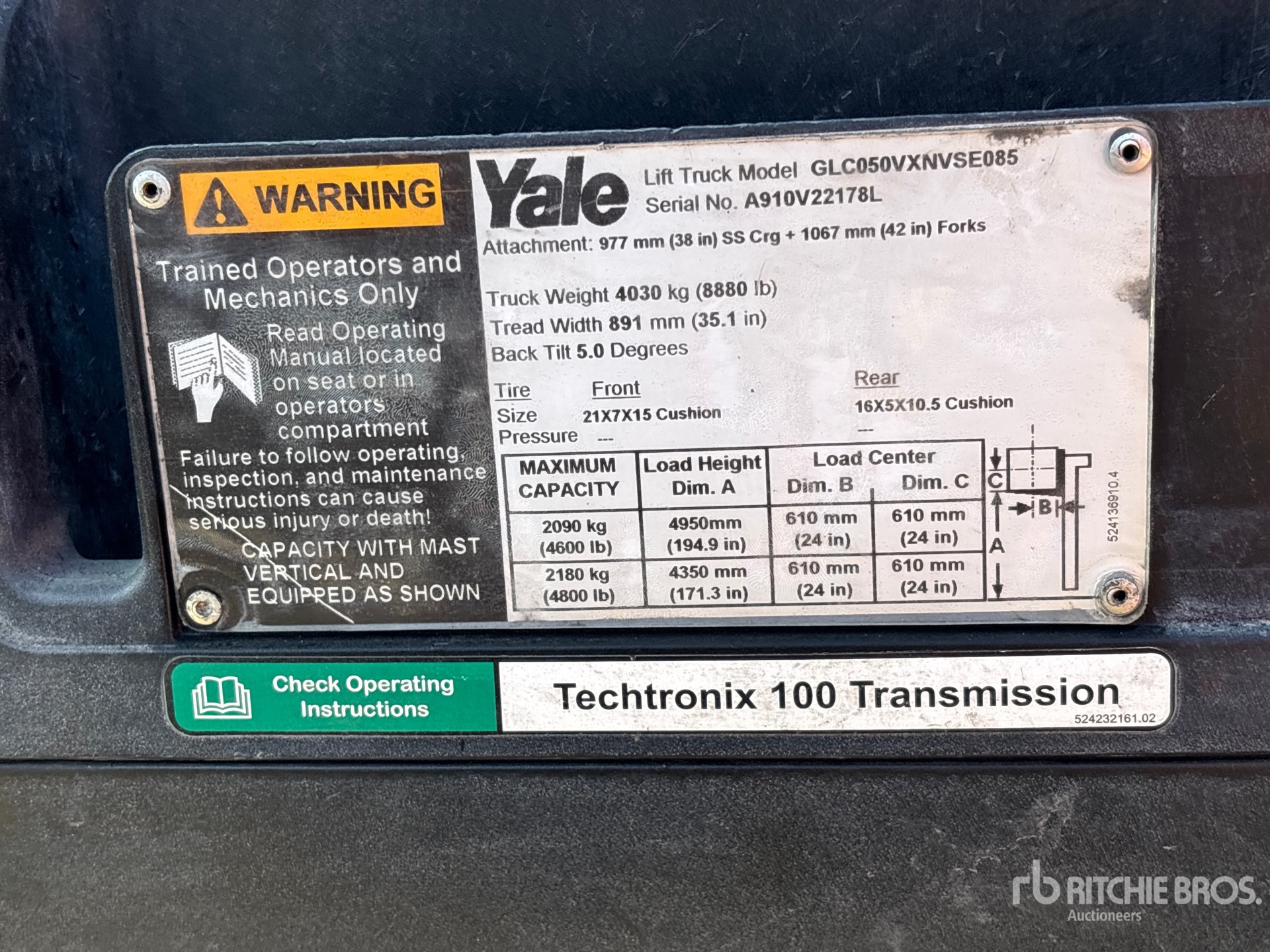 2013 Yale GLC050VXNVSE085