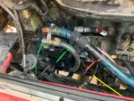 Engine with Air Compressor