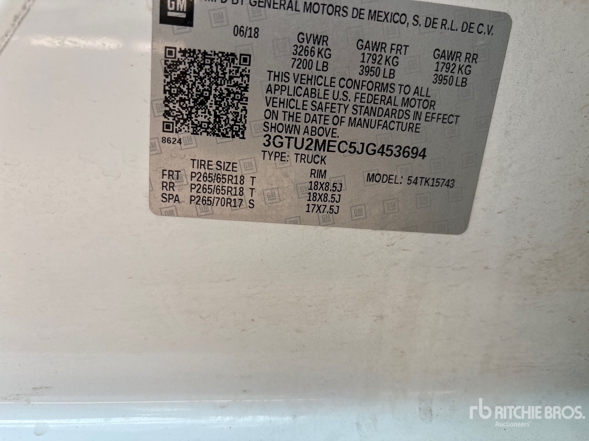 2018 GMC SIERRA 1500