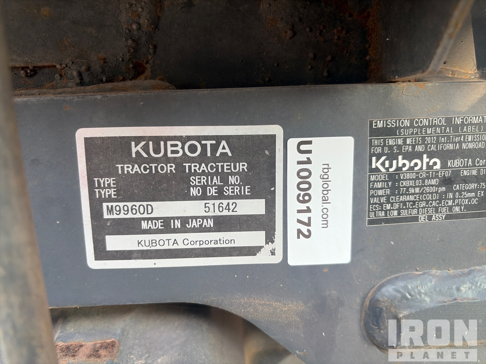 Kubota M9960D