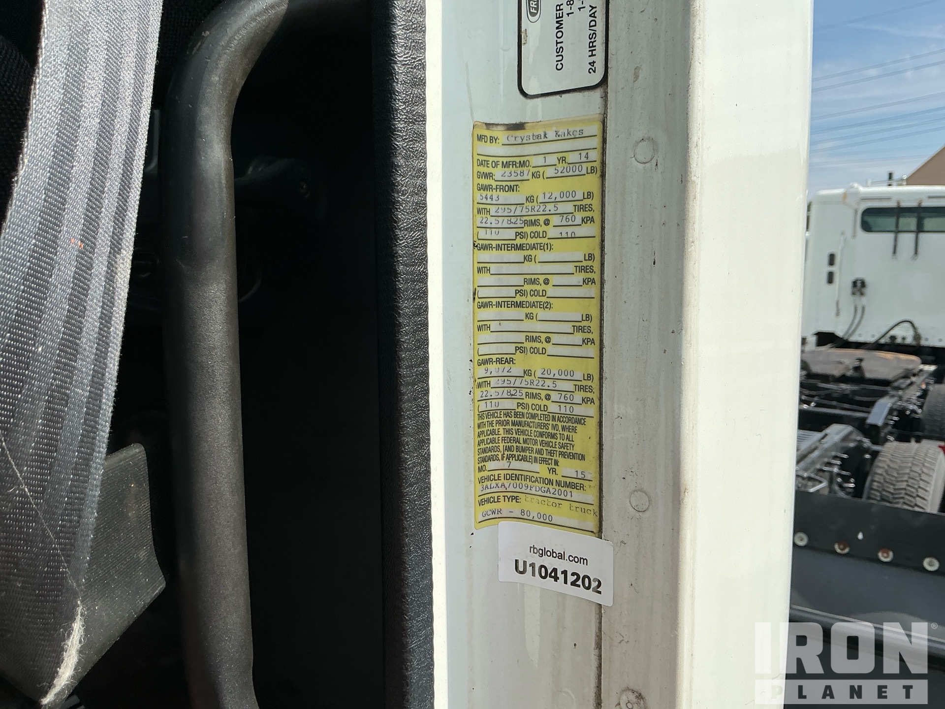 2015 Freightliner COLUMBIA 120