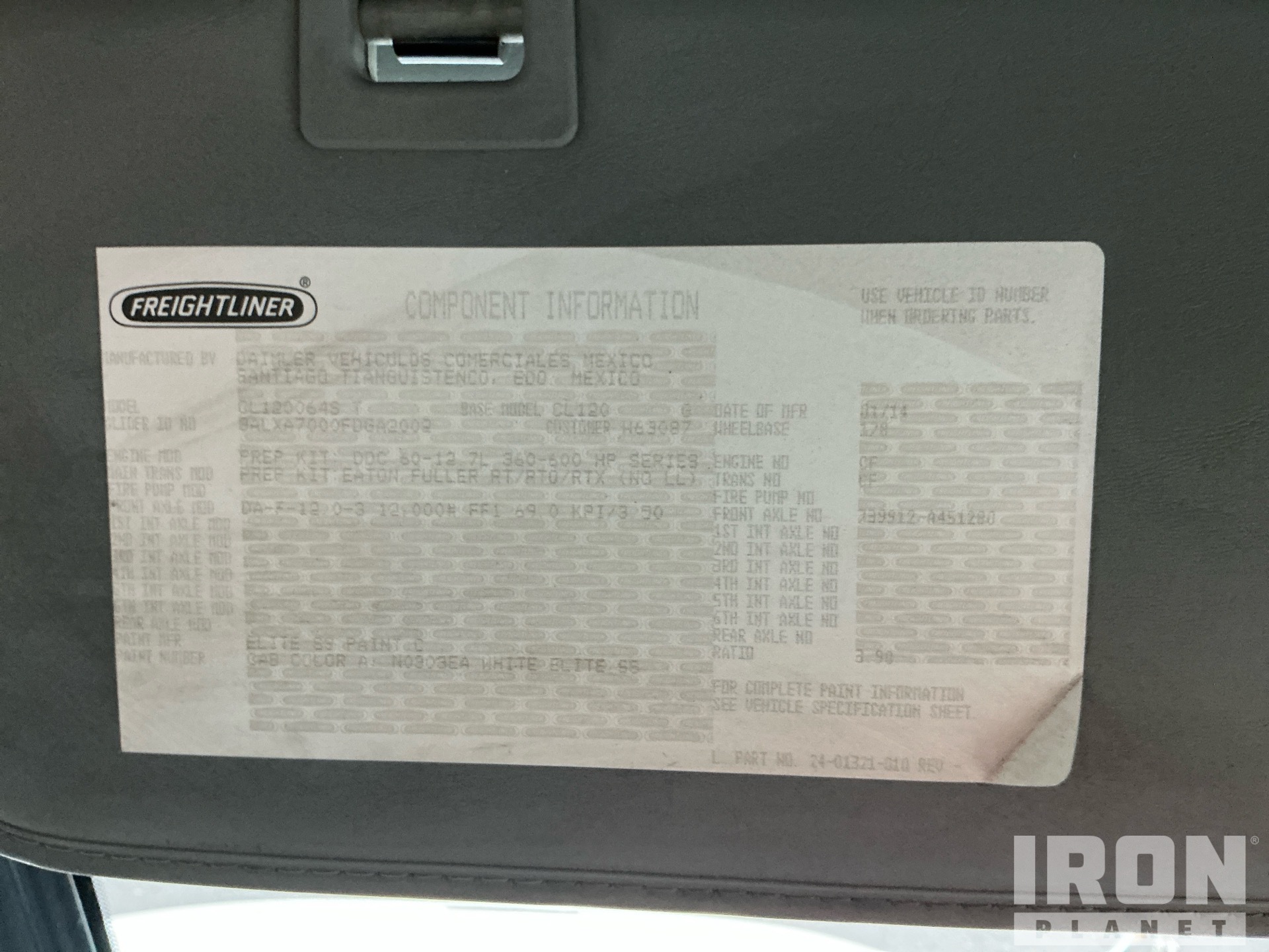 2015 Freightliner COLUMBIA 120