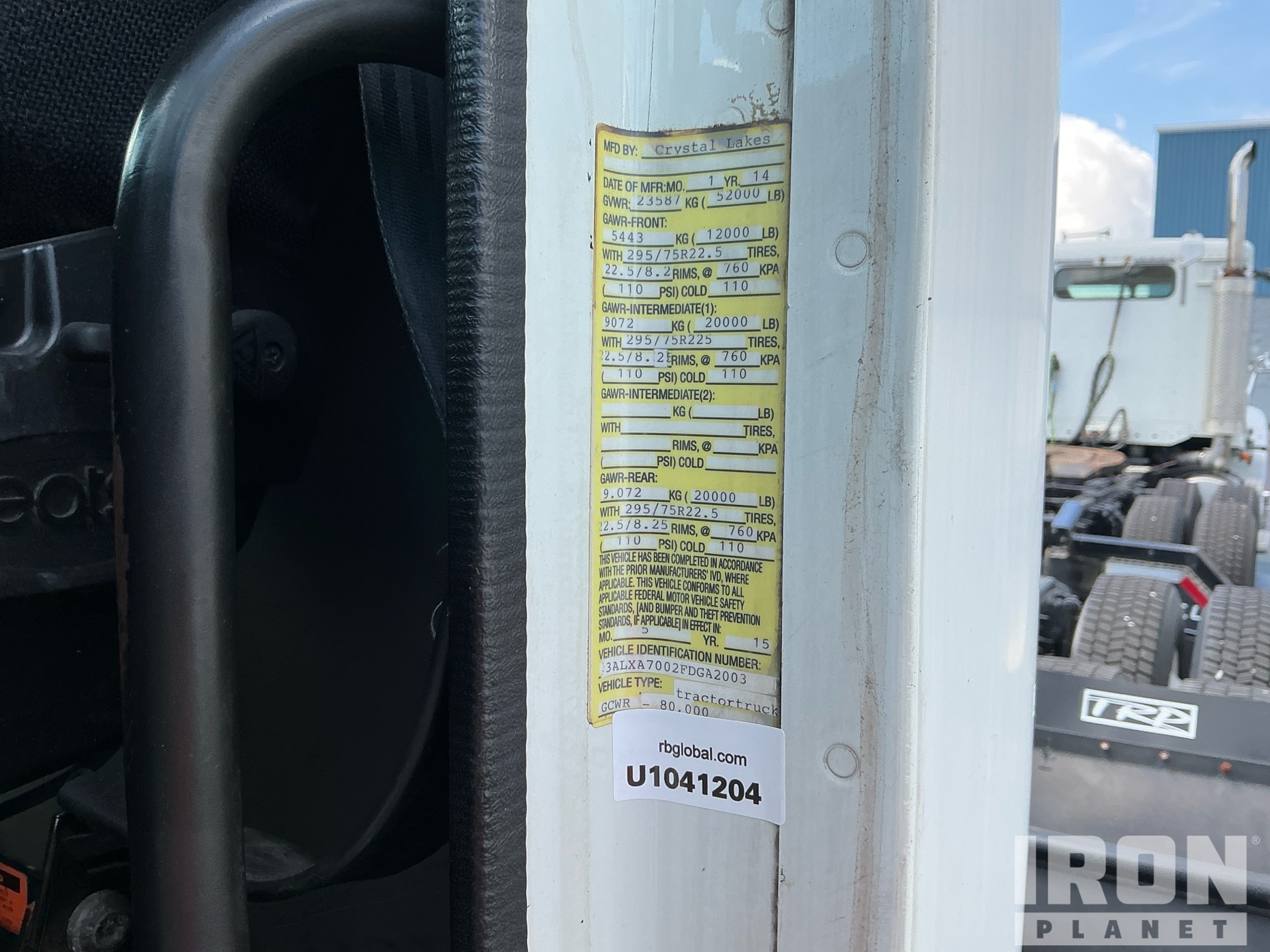 2015 Freightliner COLUMBIA 120