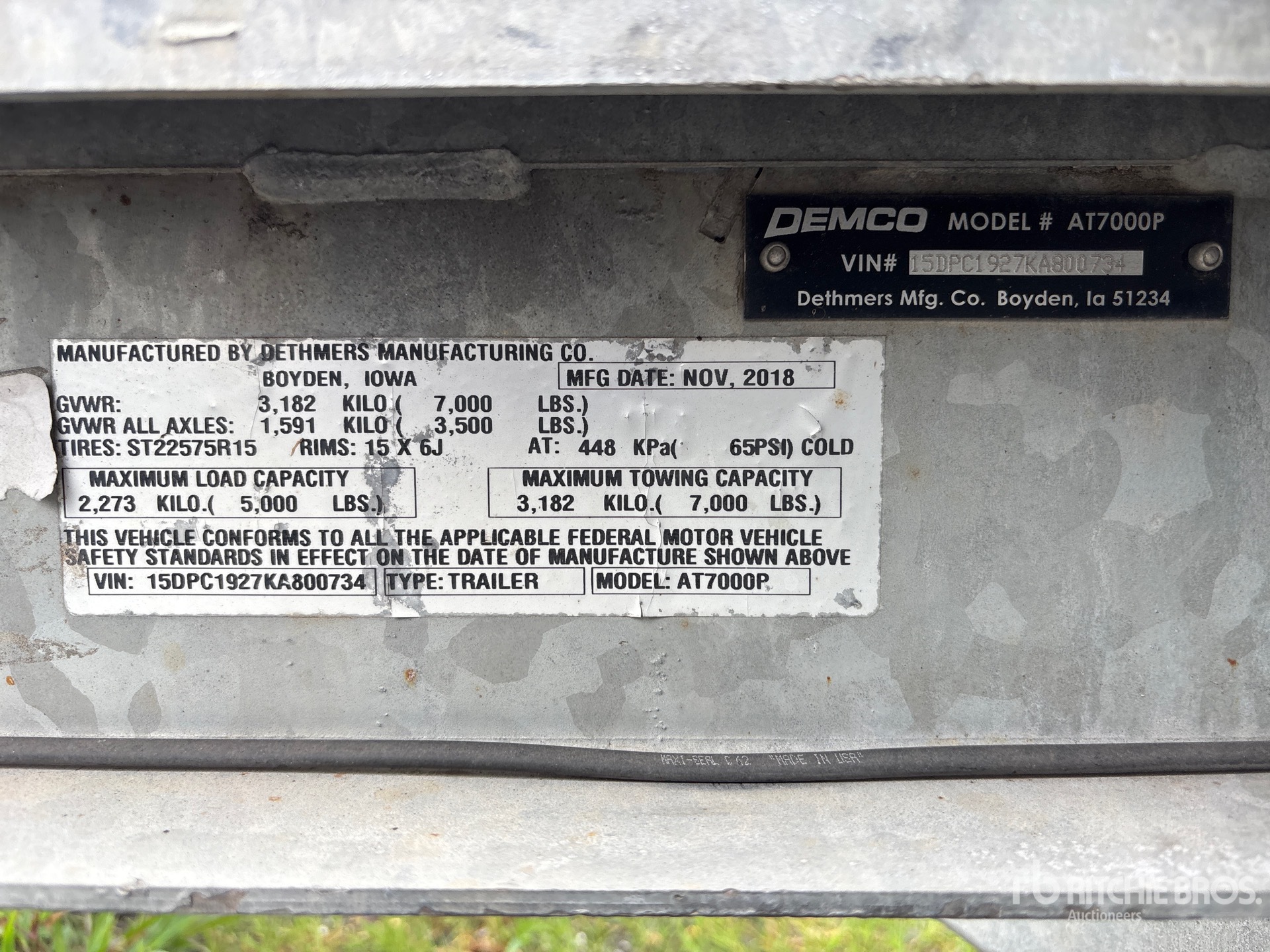 2019 Demco AT7000P