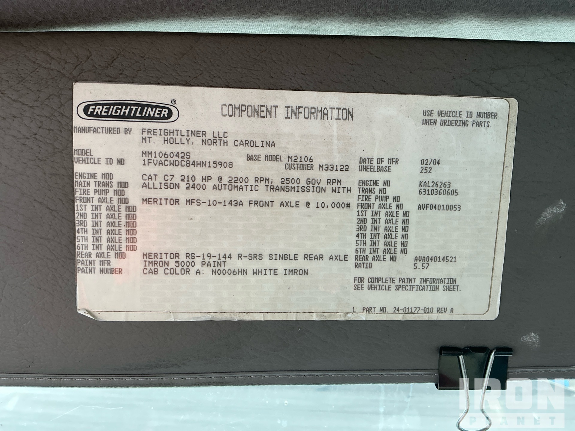 2004 Freightliner M2 106