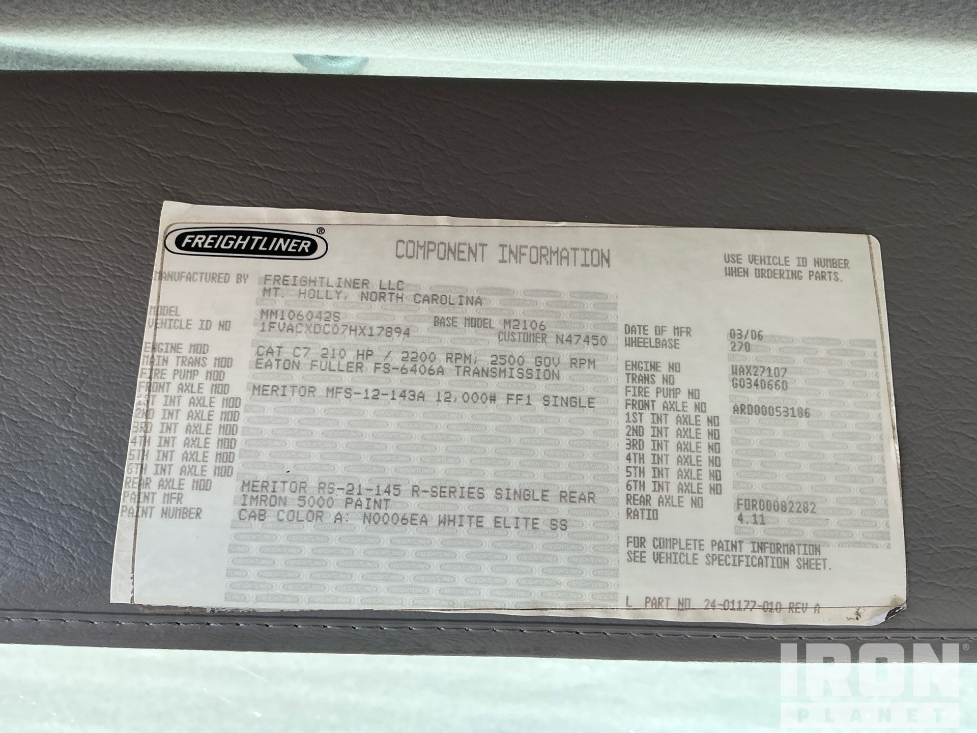 2007 Freightliner M2 106