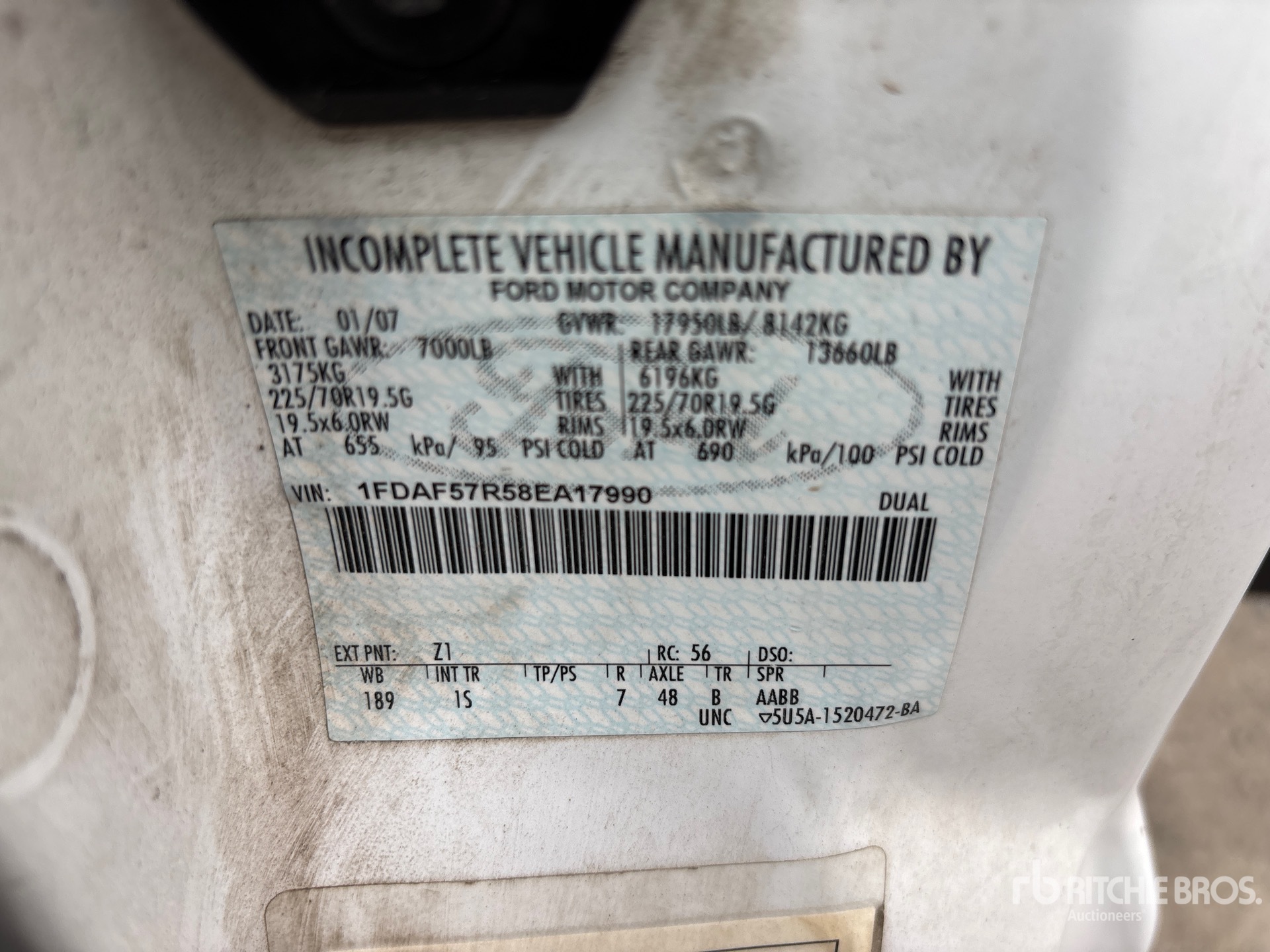 2008 Ford F550XL
