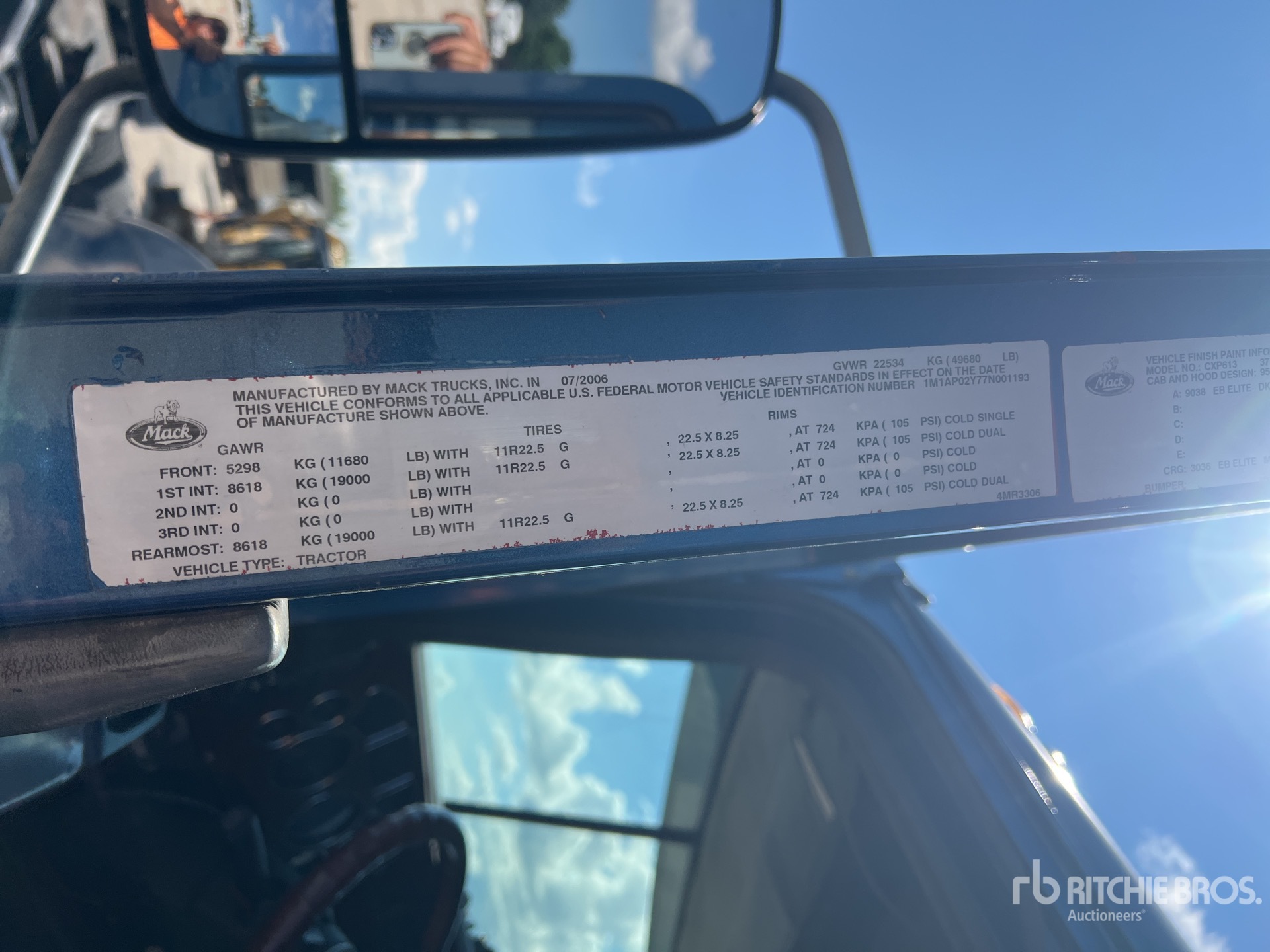2007 Mack CXP613