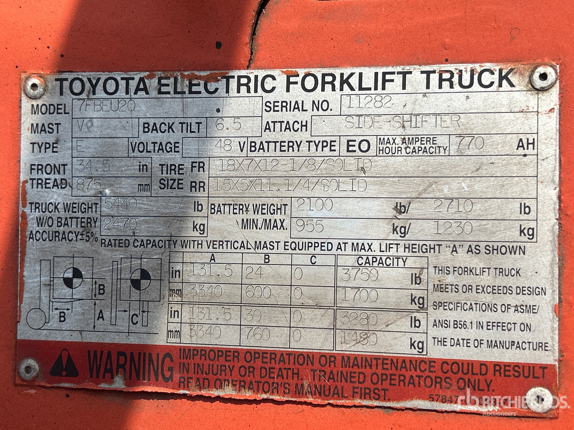 2004 Toyota 7FBEU20