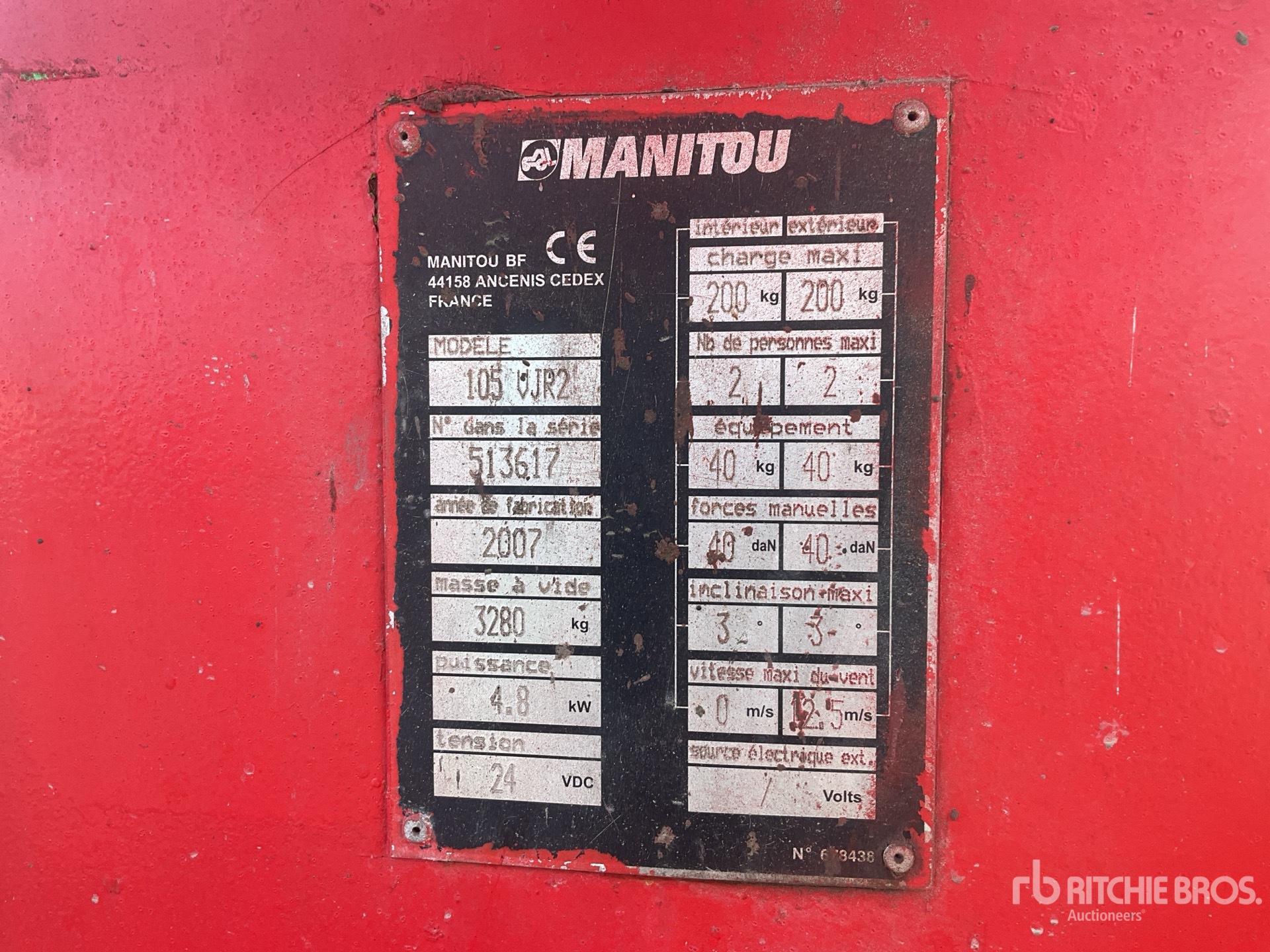 2007 Manitou 105 VJR2