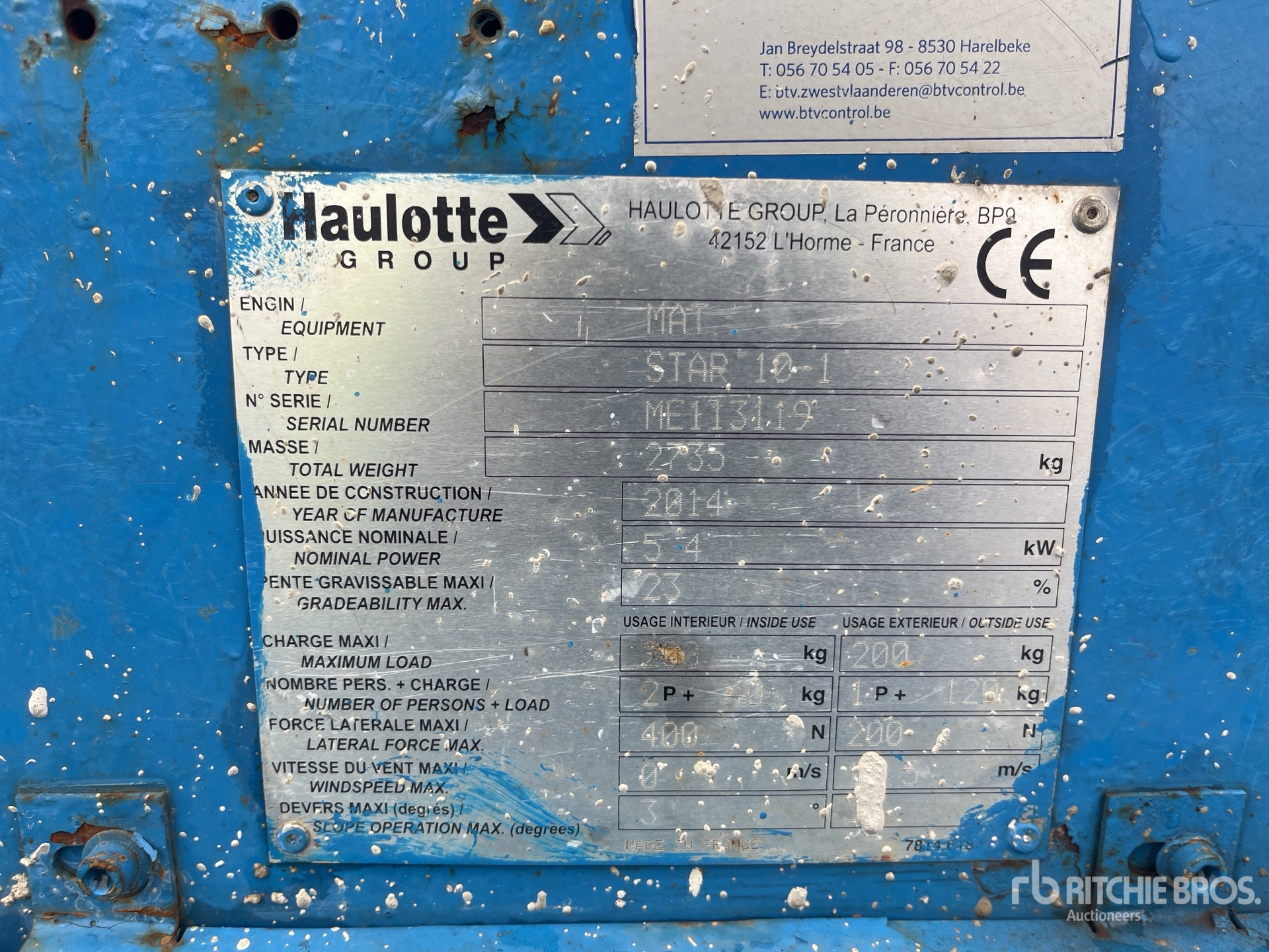 2014 Haulotte STAR10-1