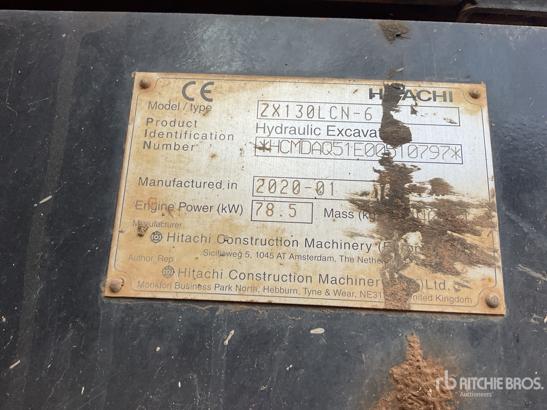 2020 Hitachi ZX130LCN-6