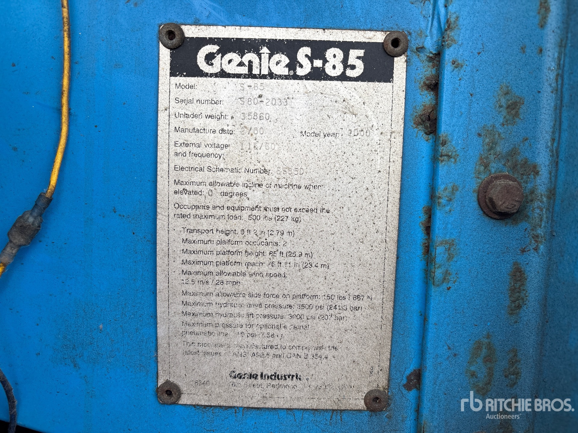 2000 Genie S85