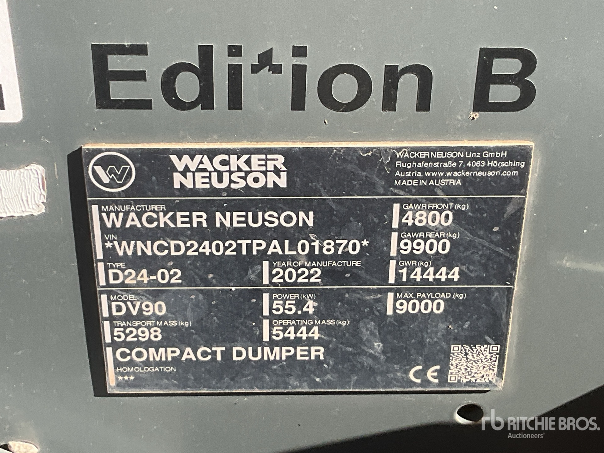 2022 Wacker Neuson DV90