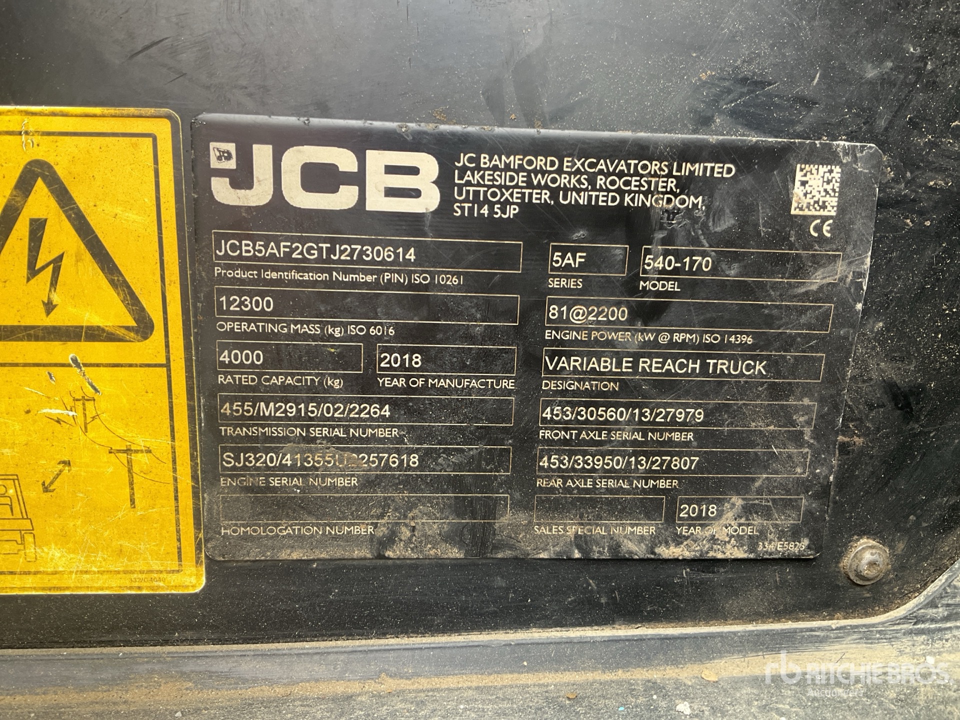 2018 JCB 540-170