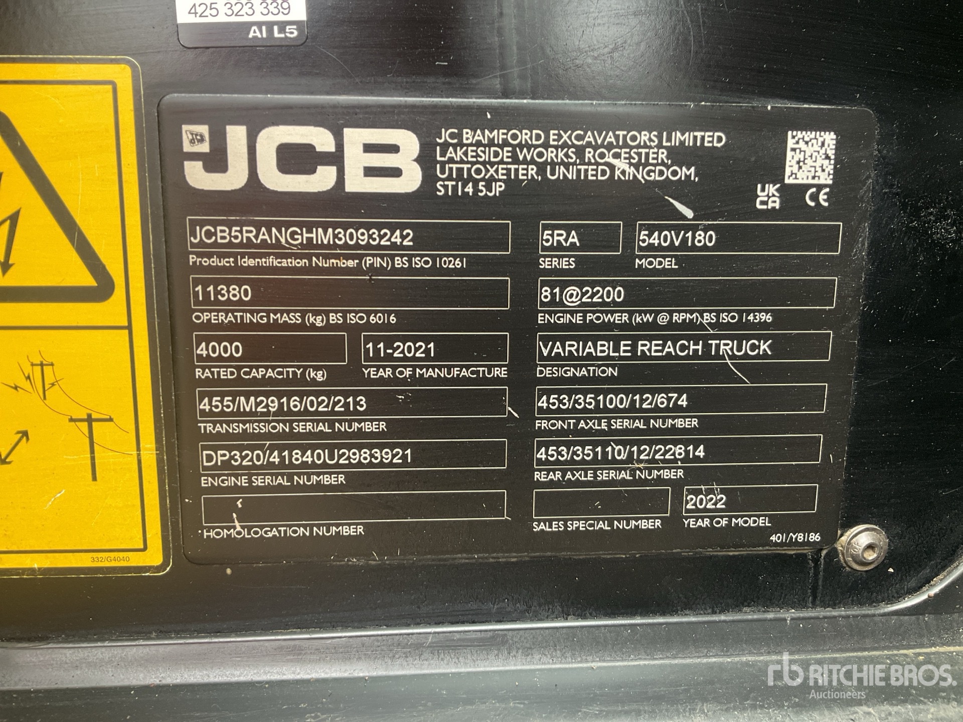 2022 JCB 540-180