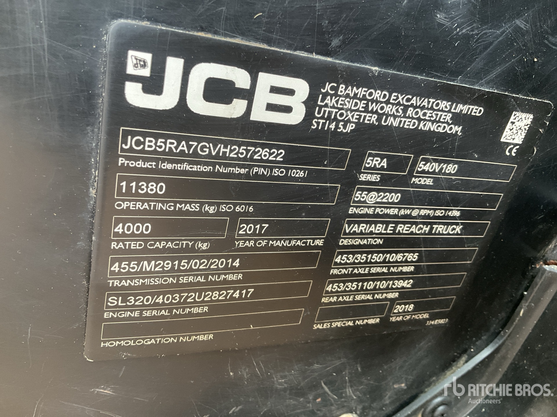 2017 JCB 540-180