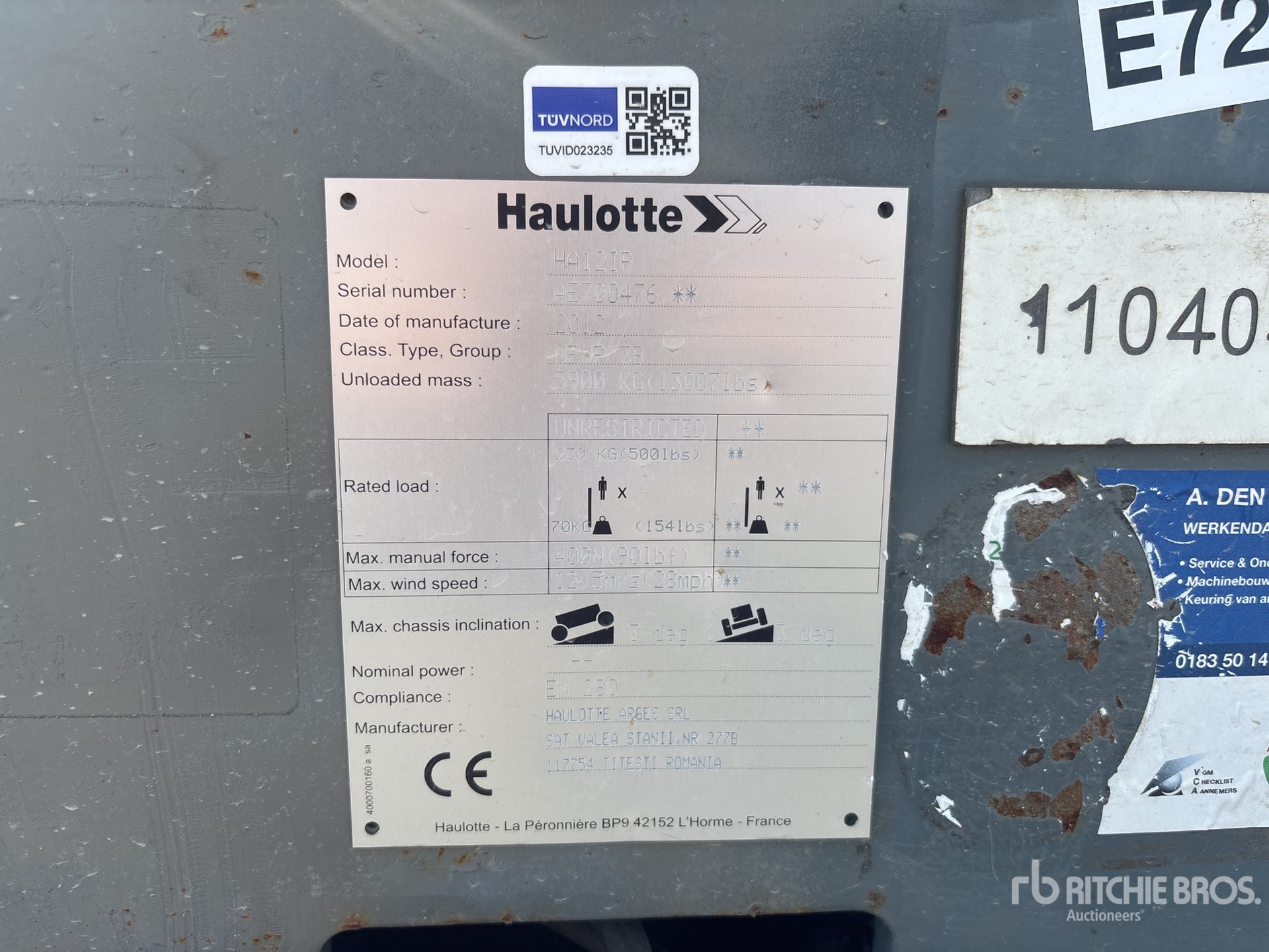 2012 Haulotte HA12IP