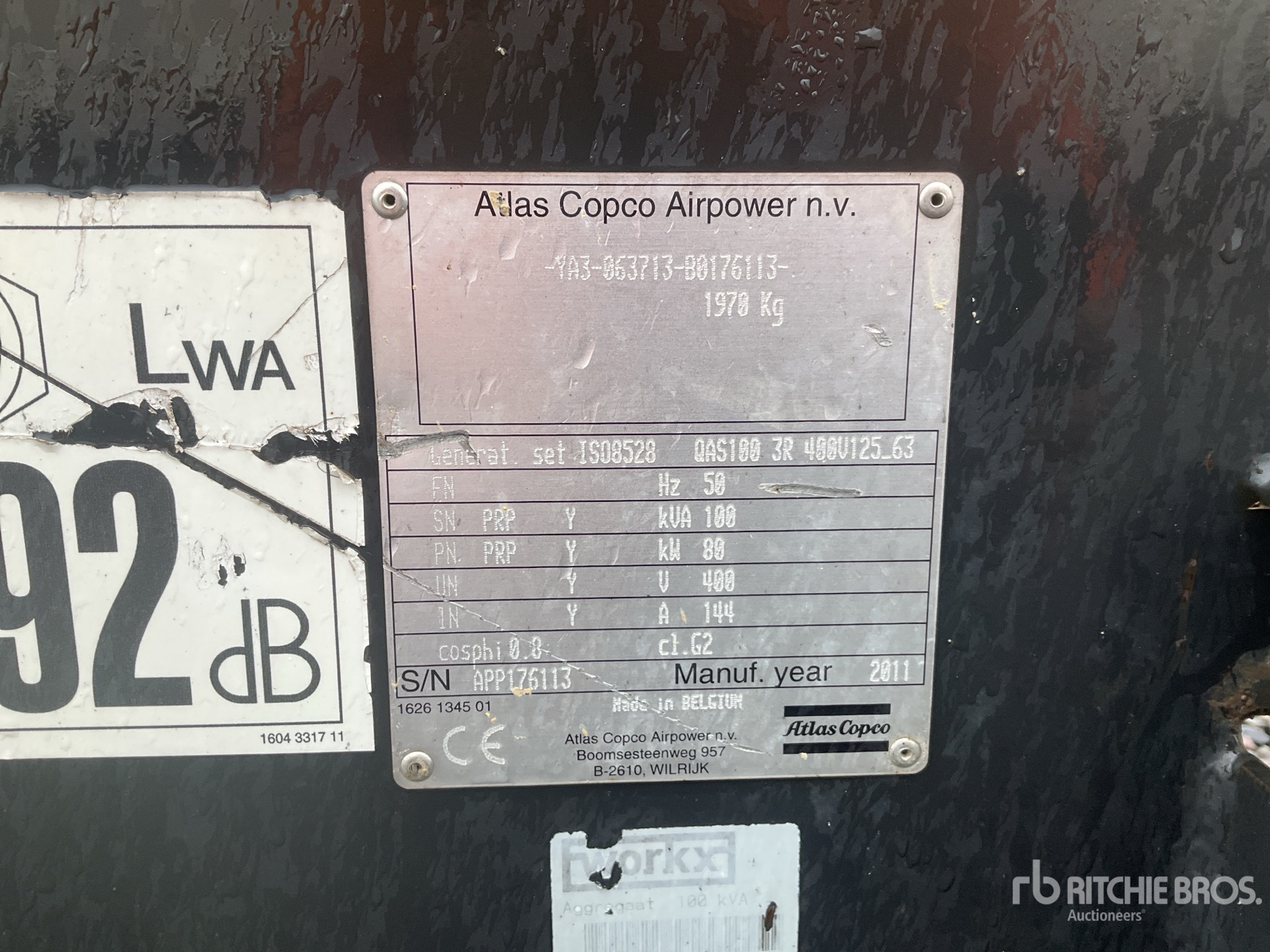 2011 Atlas Copco QAS100