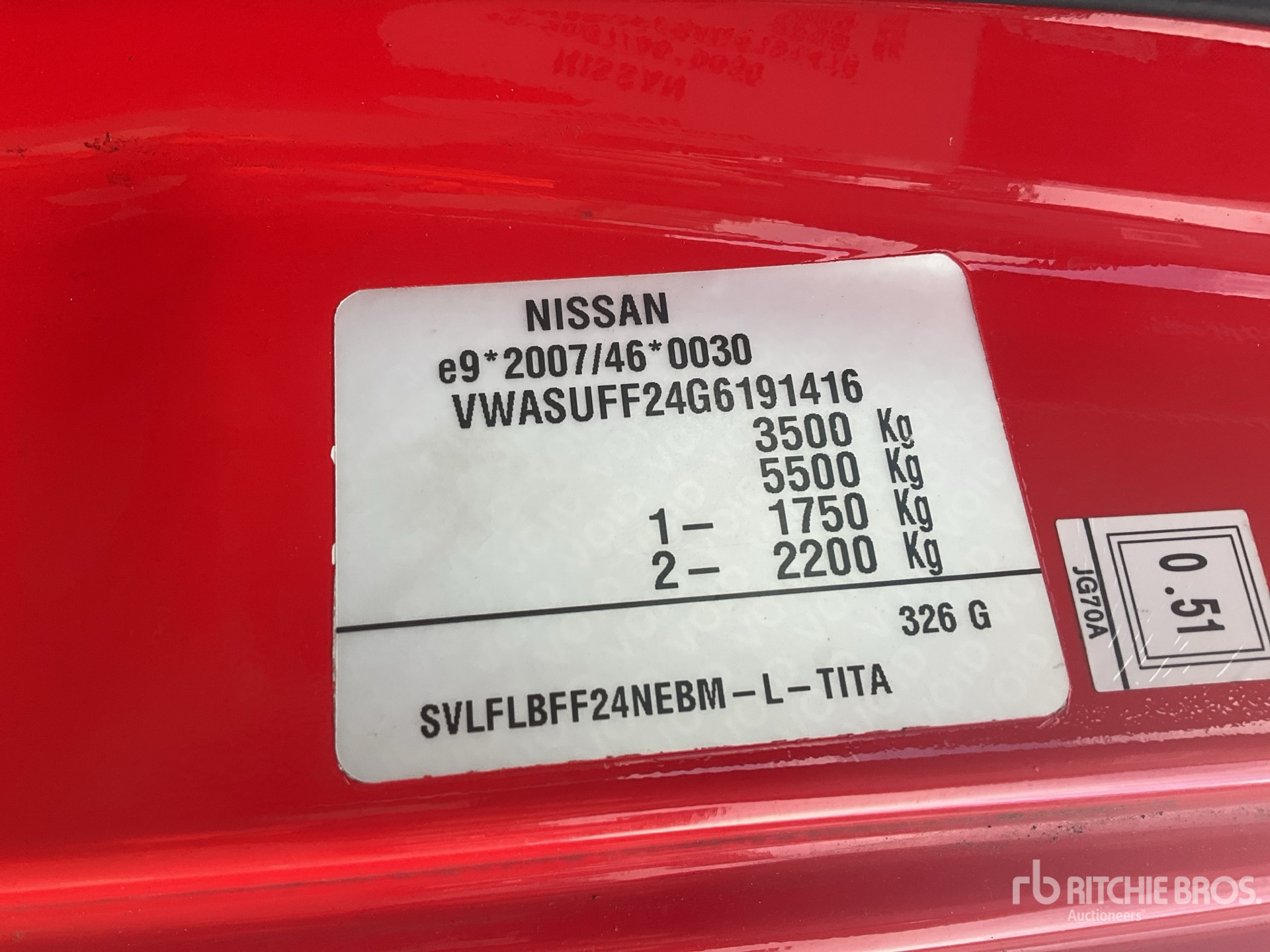 2016 Nissan NT400 CABSTAR