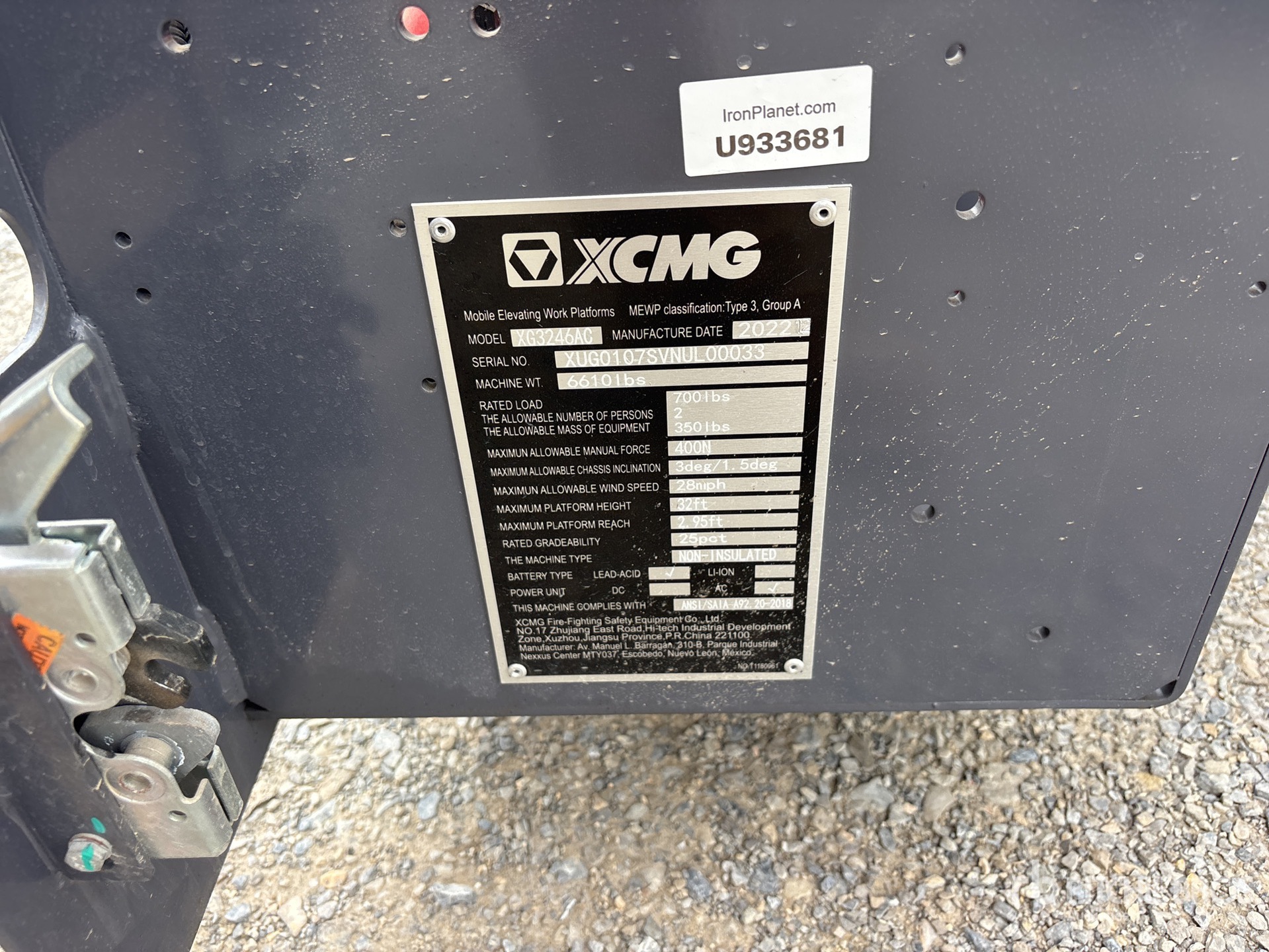 2022 XCMG XG3246AC