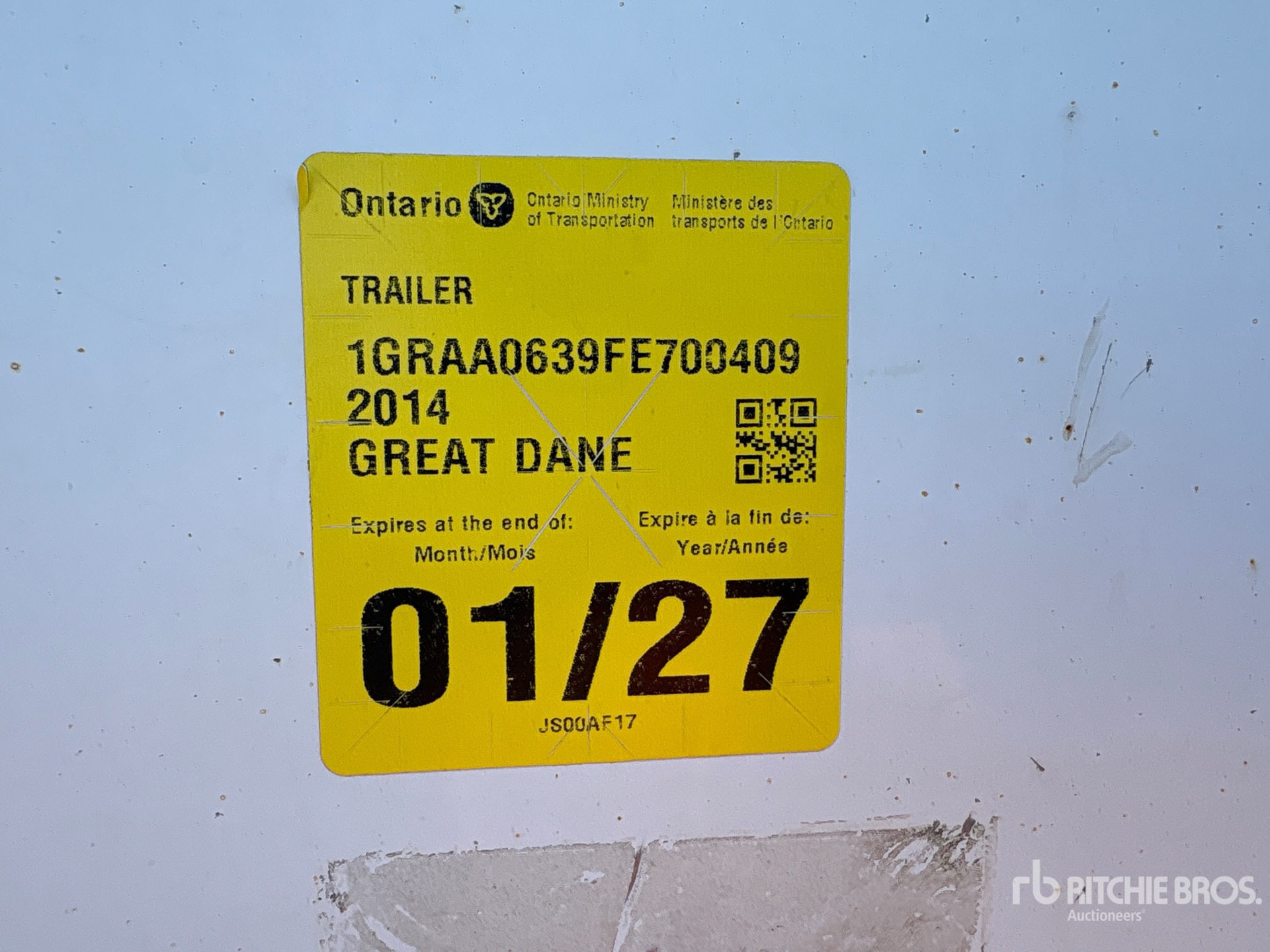 2015 Great Dane 53 ft Tri/A