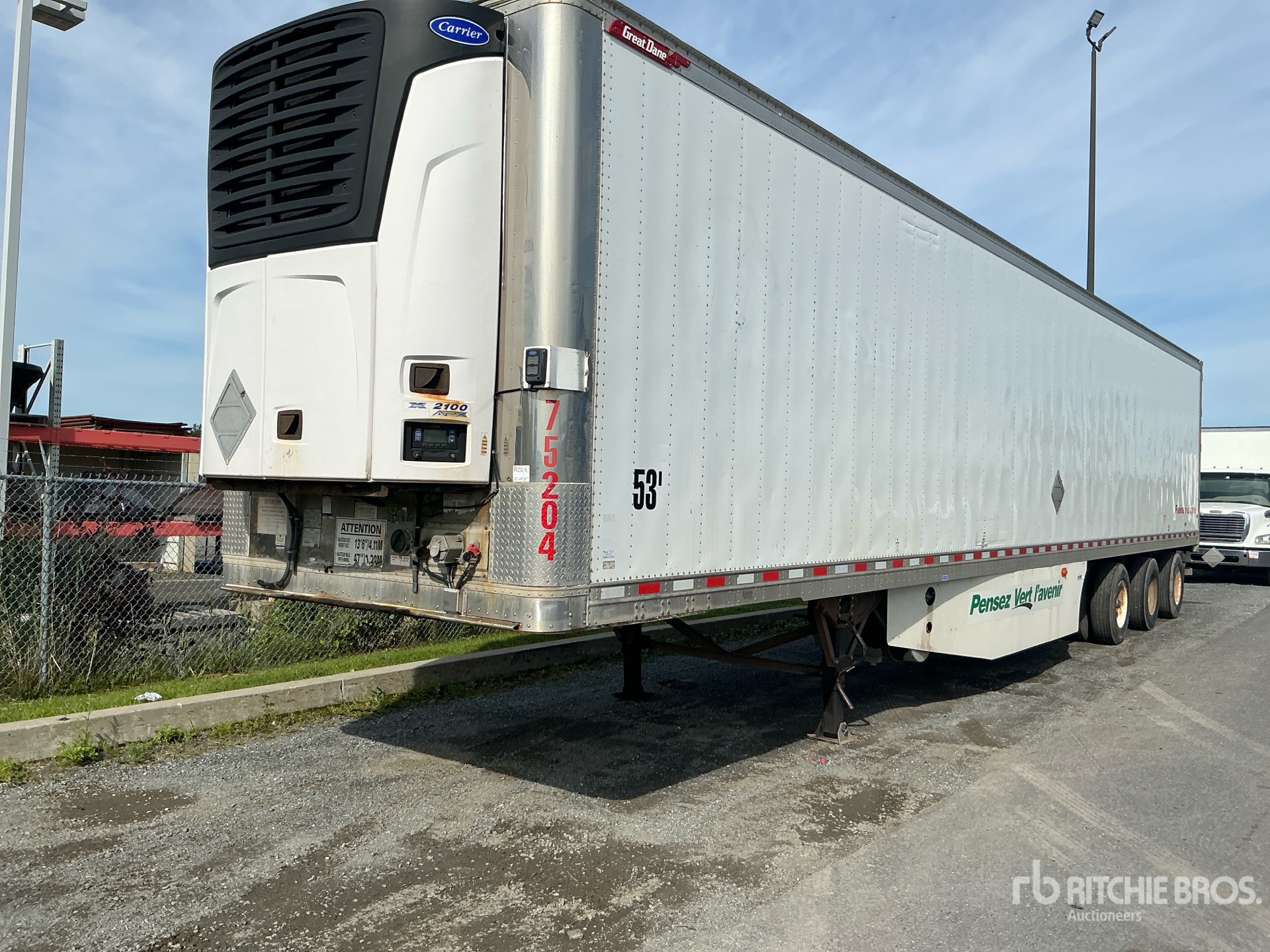 2015 Great Dane 53 FT X 102 IN TRI/A