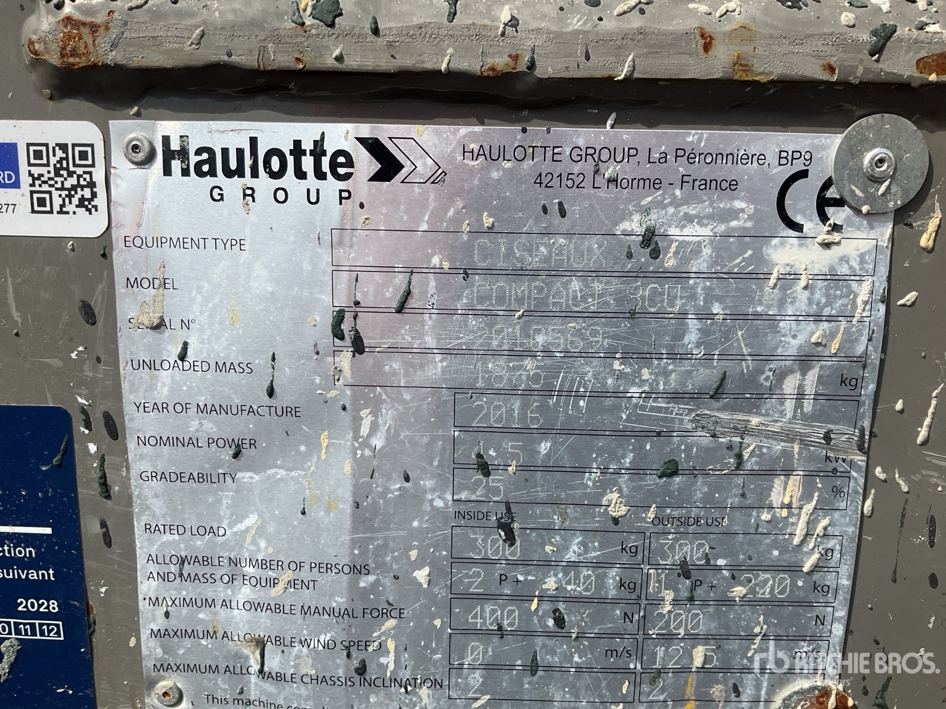 2016 Haulotte COMPACT 8CU