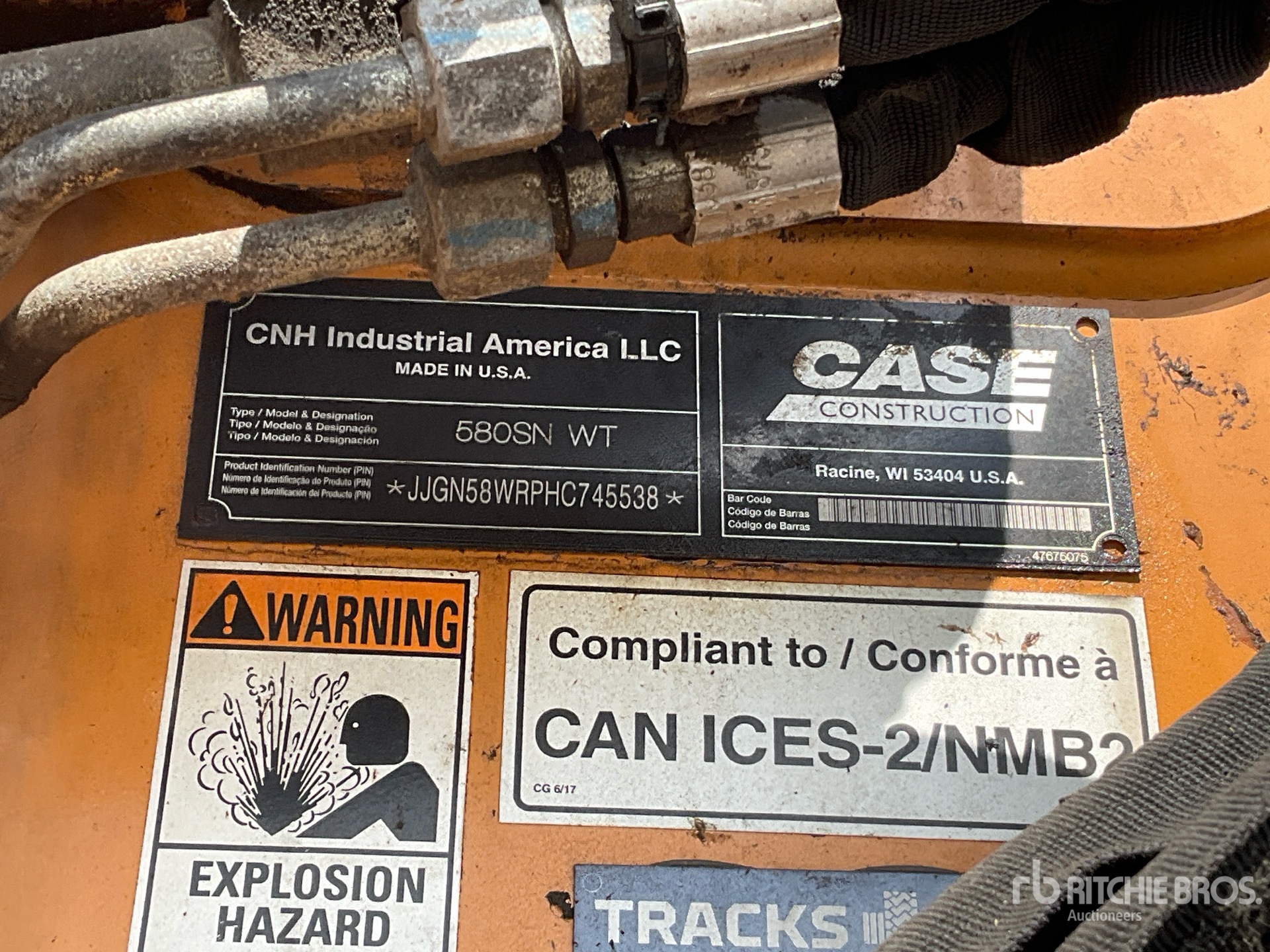 2017 Case 580 SUPER N WT