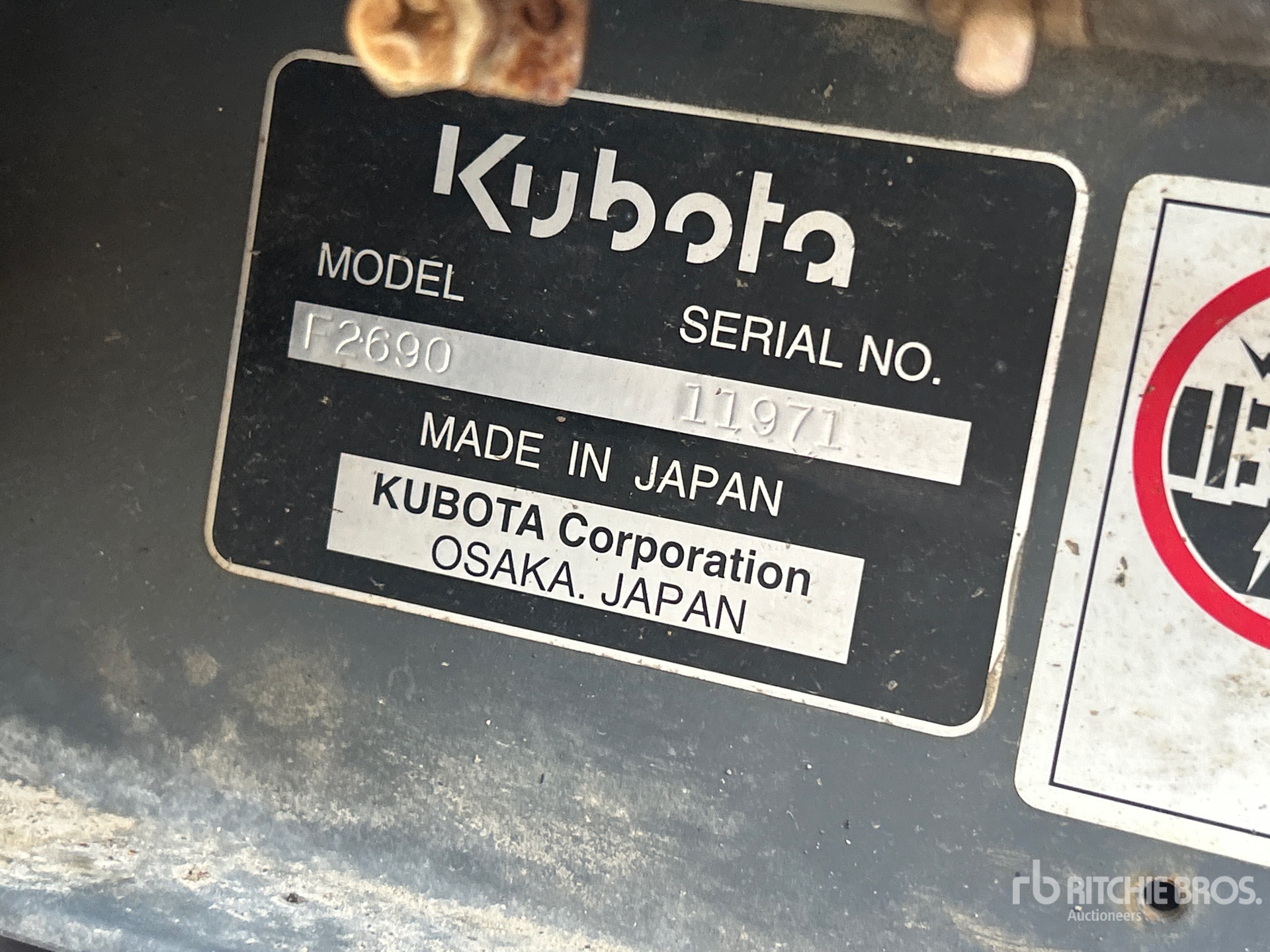 2017 Kubota F2690