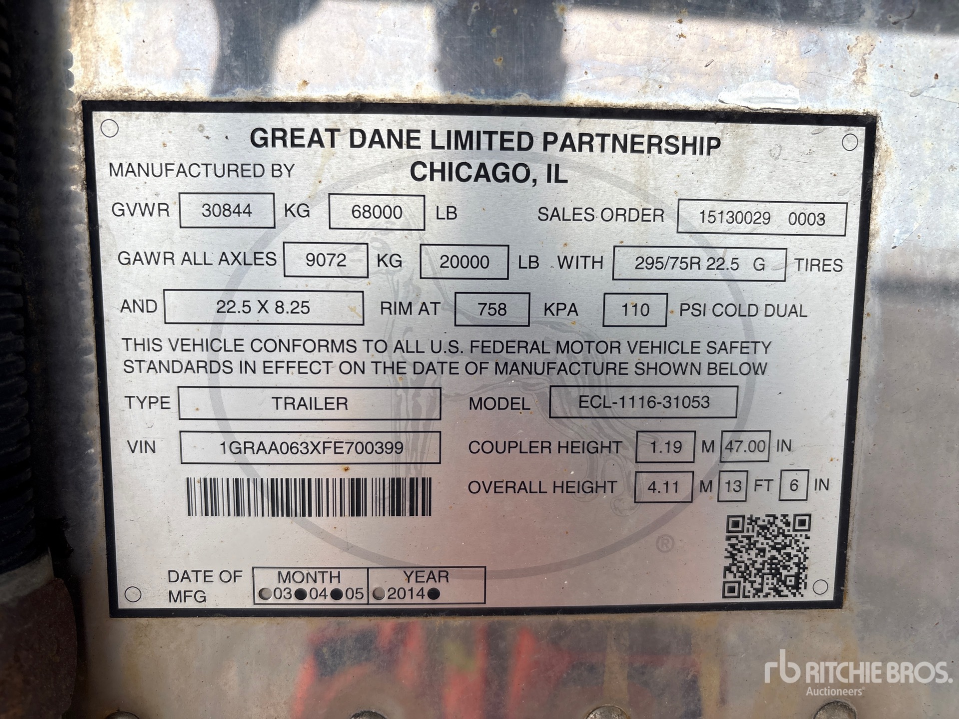 2015 Great Dane EVEREST