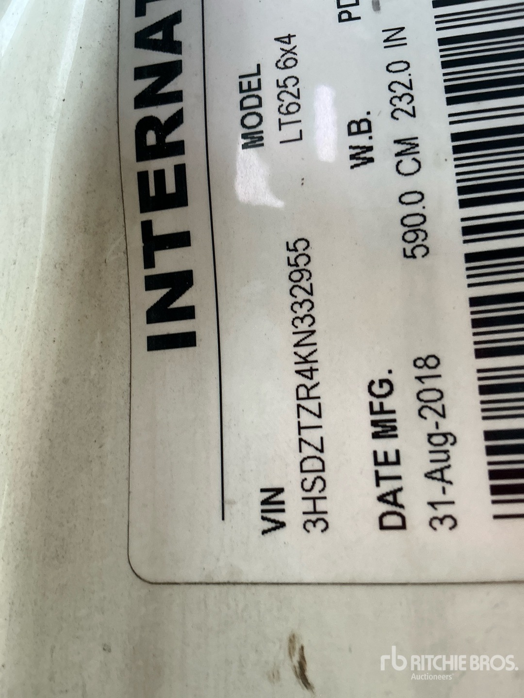 2019 International LT625